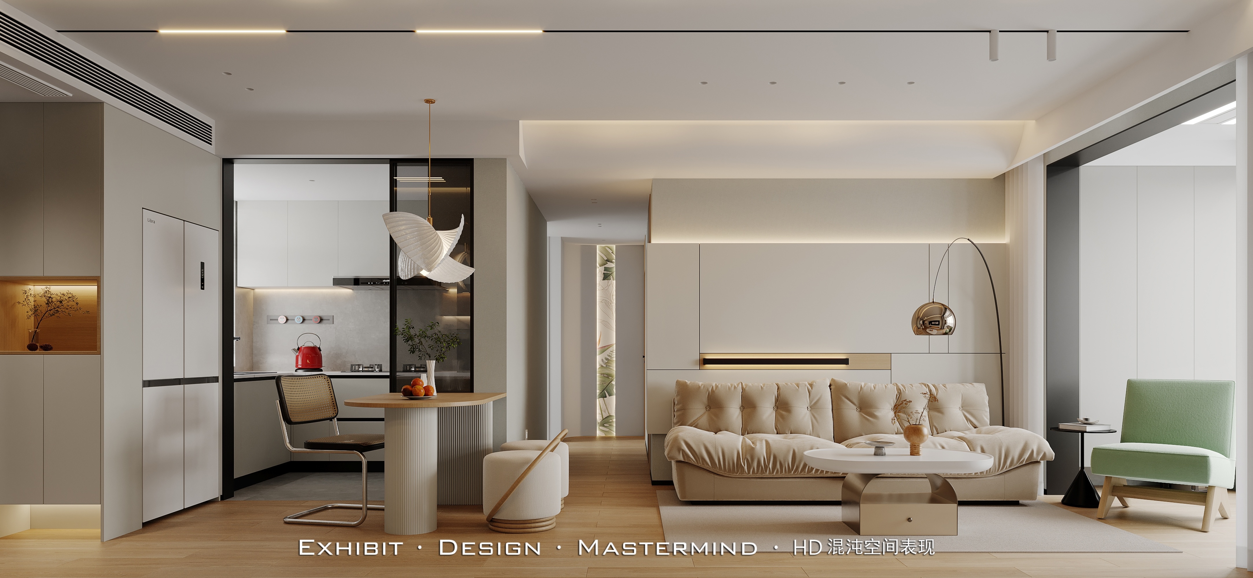 现代极简风家装效果图[ID: 113329331]_建e效果图