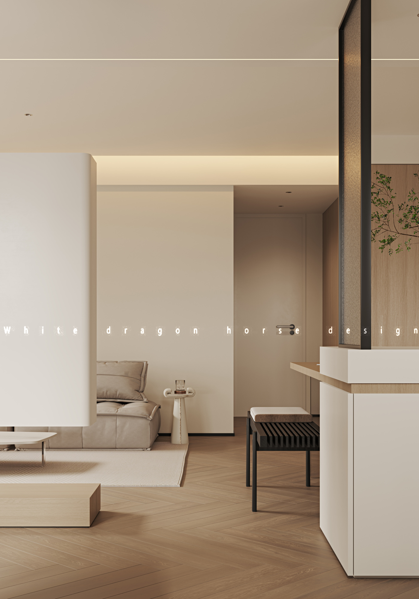 原木奶油风家装效果图[ID: 113329188]_建e效果图
