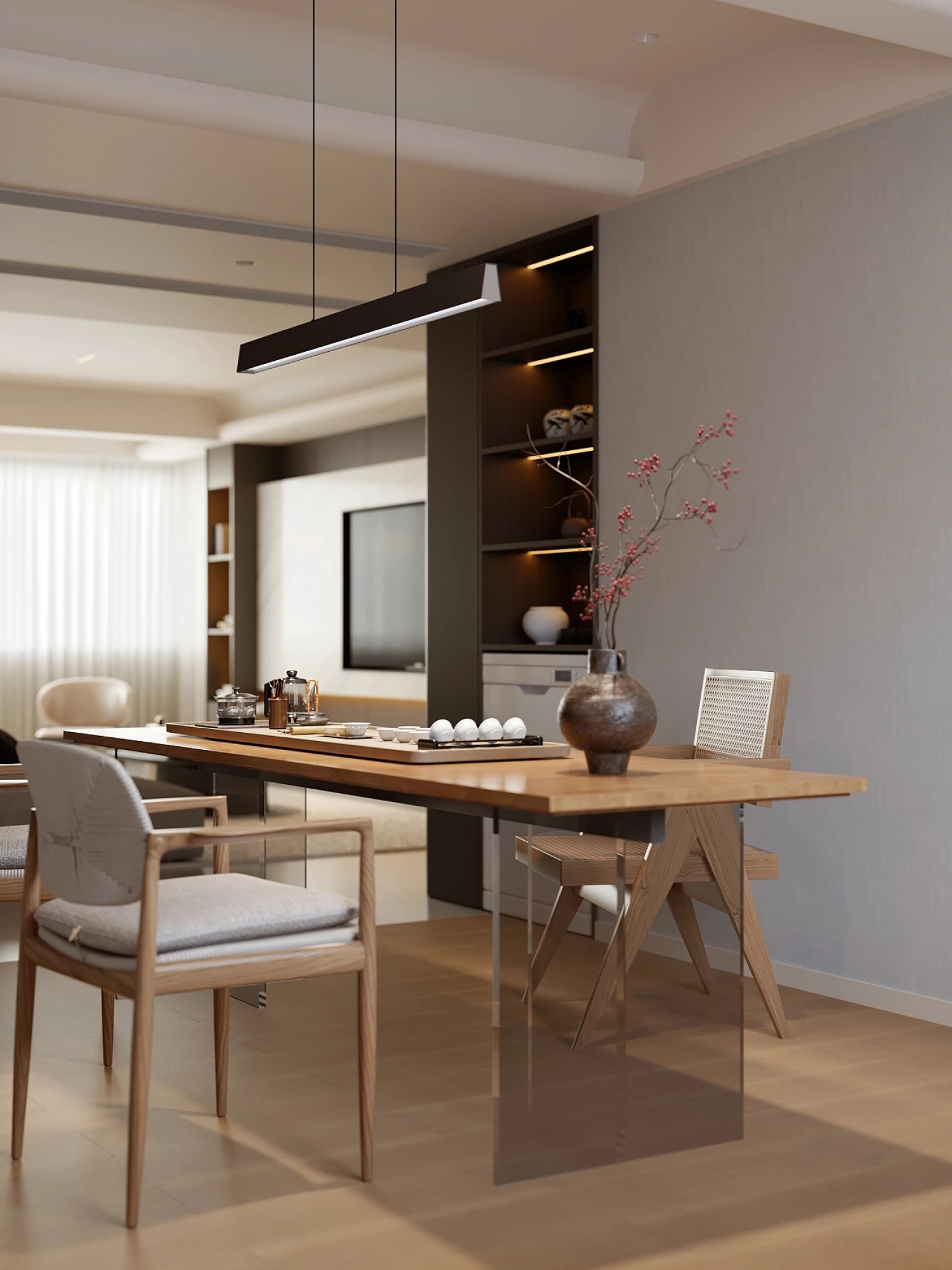 现代奶油风家装效果图[ID: 113263755]_建e效果图