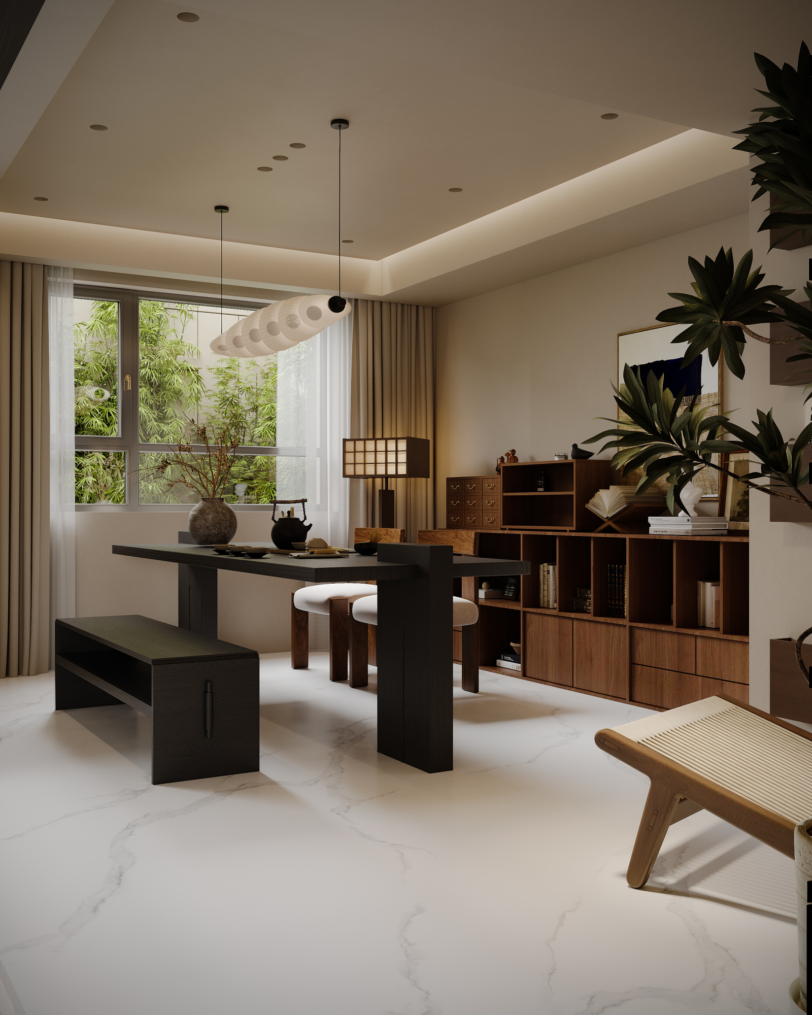 中古风家装效果图[ID: 113263819]_建e效果图
