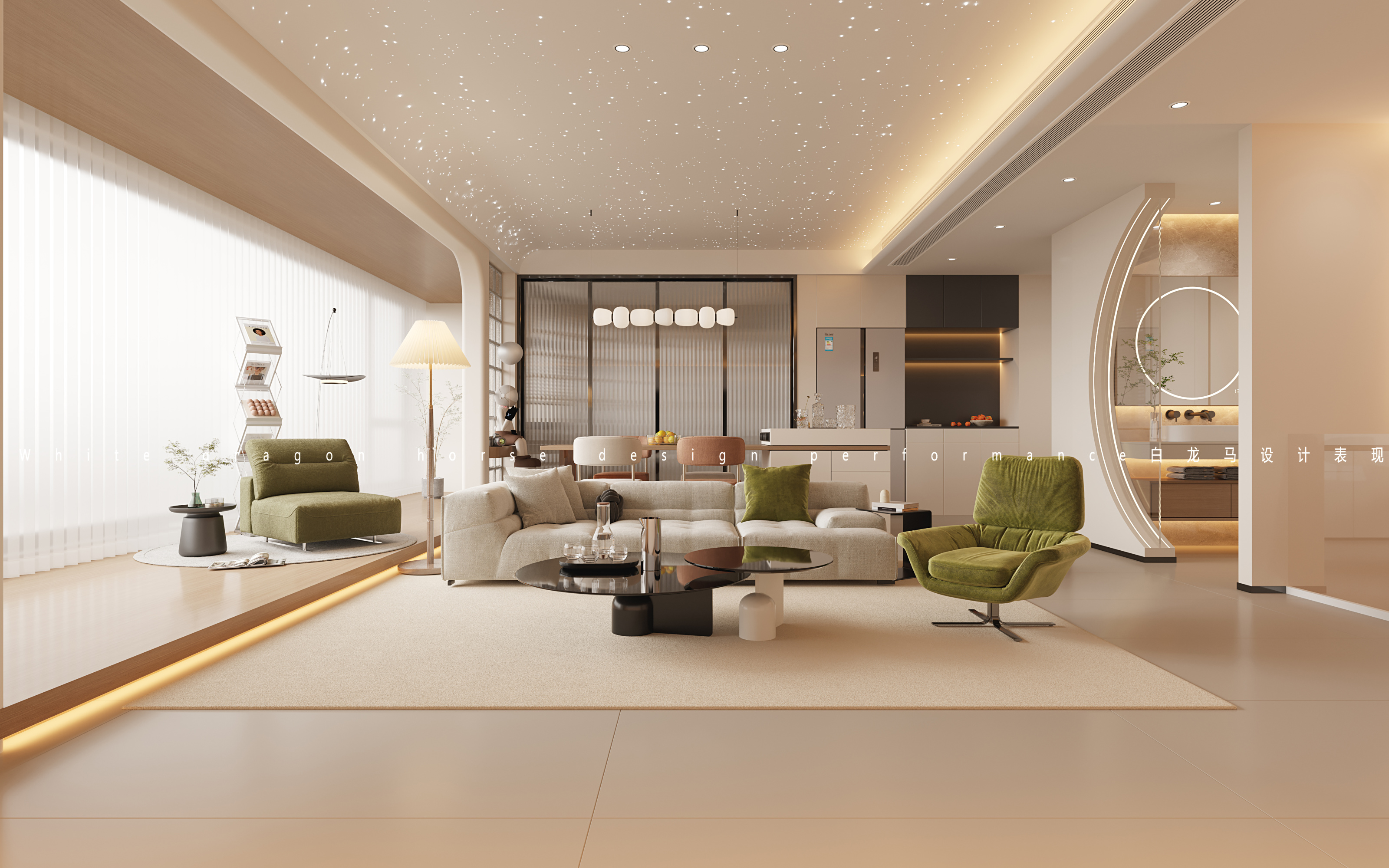 现代轻奢奶油风家装效果图[ID: 113263658]_建e效果图