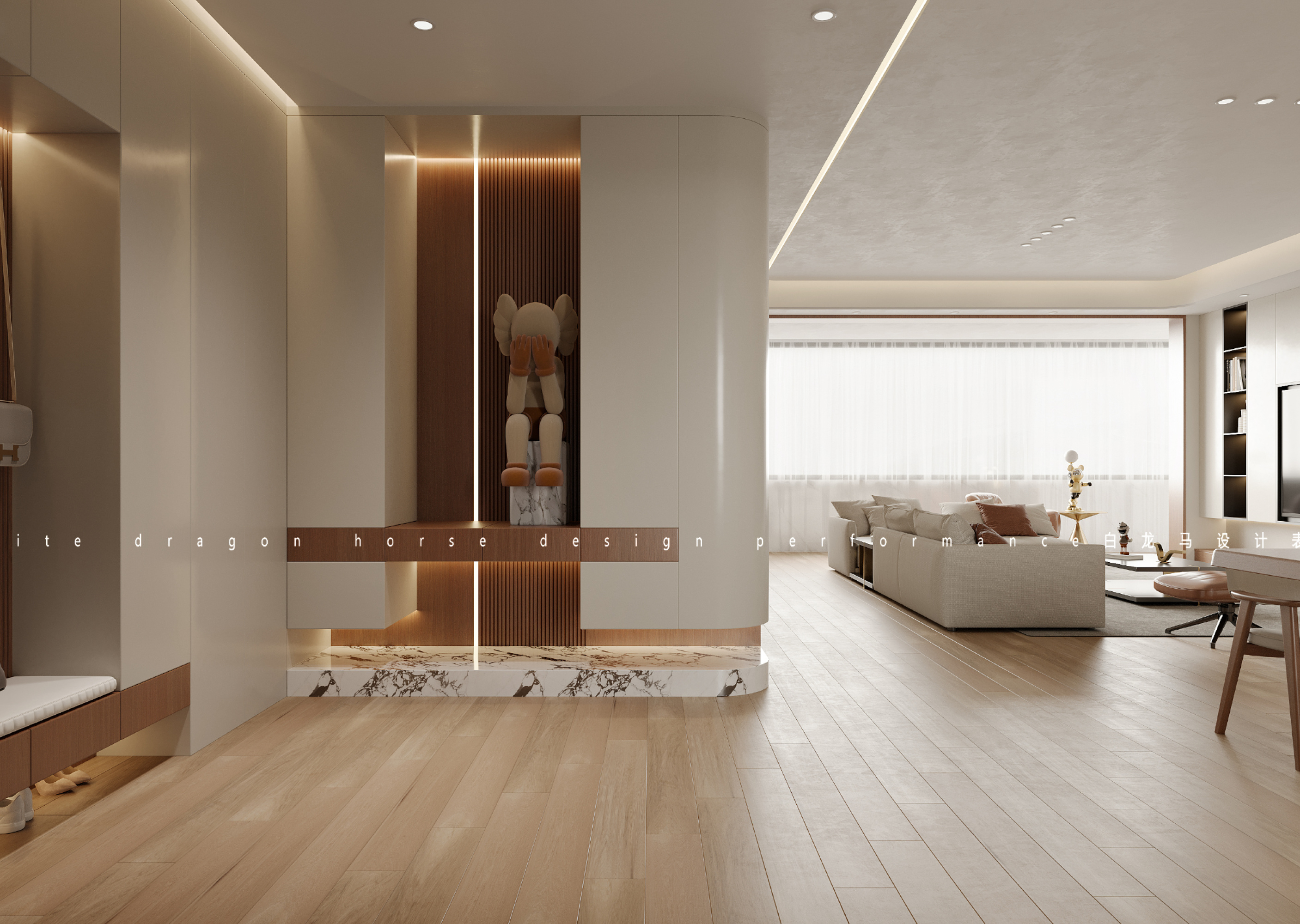 原木简约风家装效果图[ID: 113263642]_建e效果图