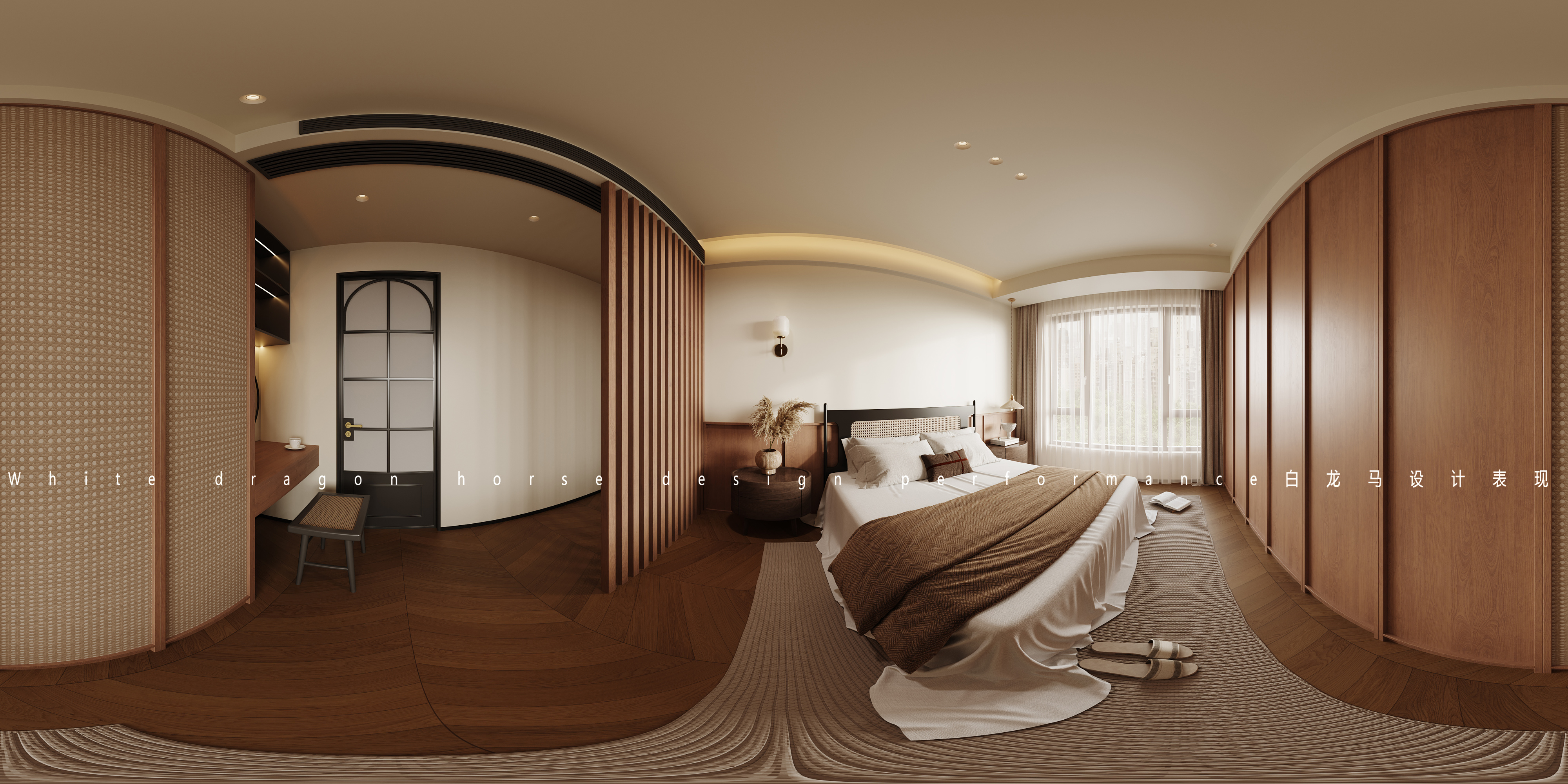 现代原木风家装效果图[ID: 113263699]_建e效果图