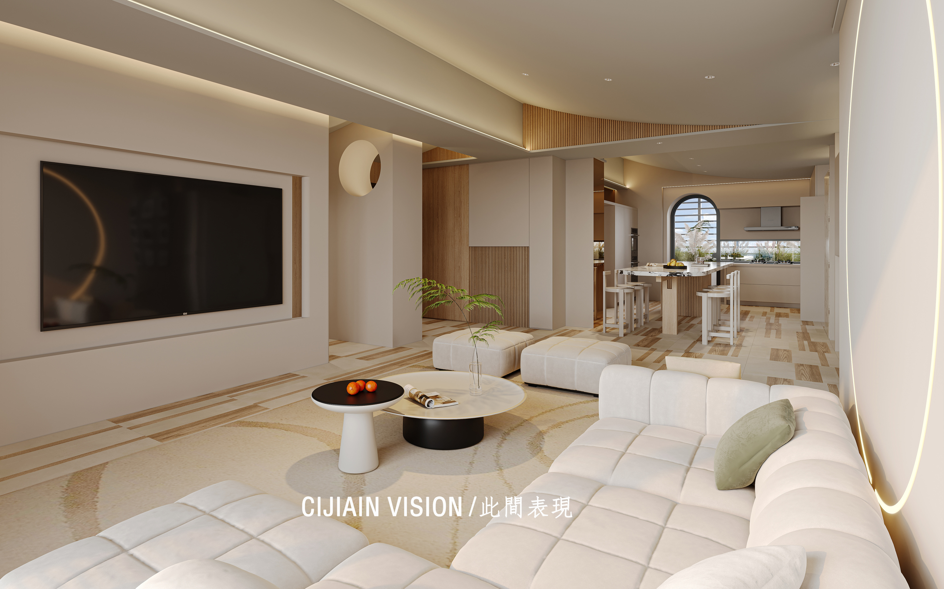 现代风家装效果图[ID: 113263730]_建e效果图