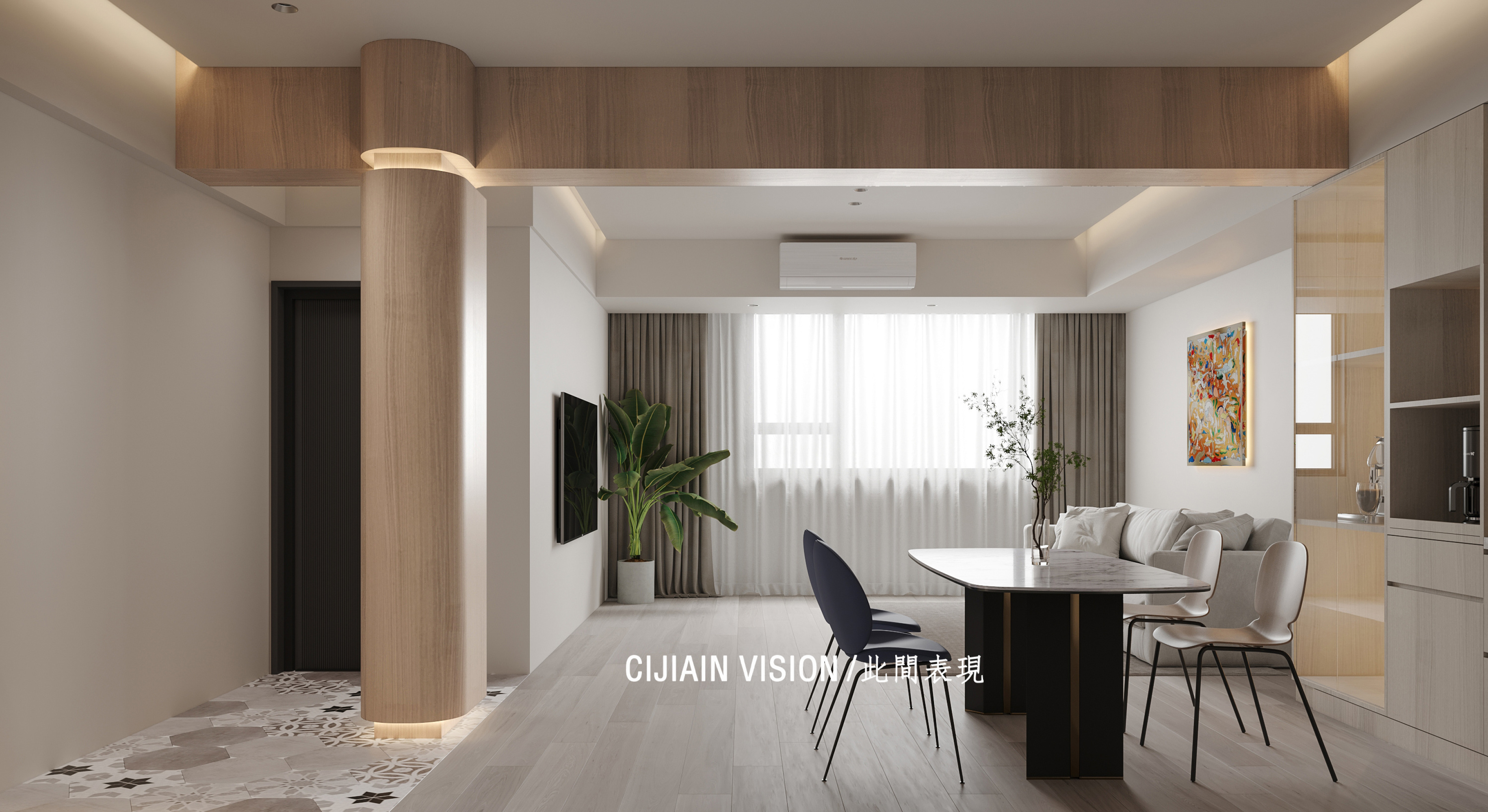 现代简约家装效果图[ID: 113263749]_建e效果图