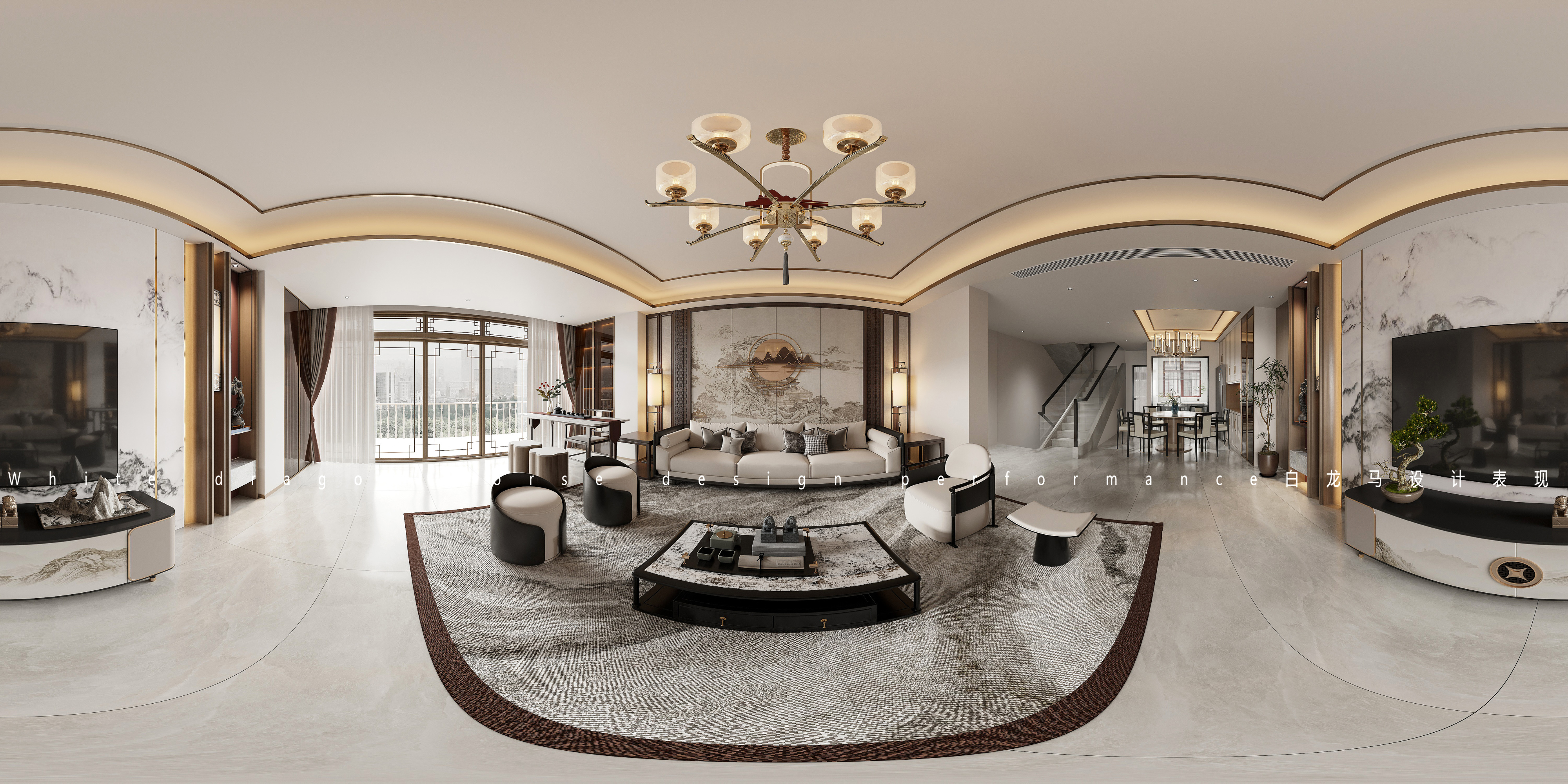 新中式家装效果图[ID: 113263862]_建e效果图