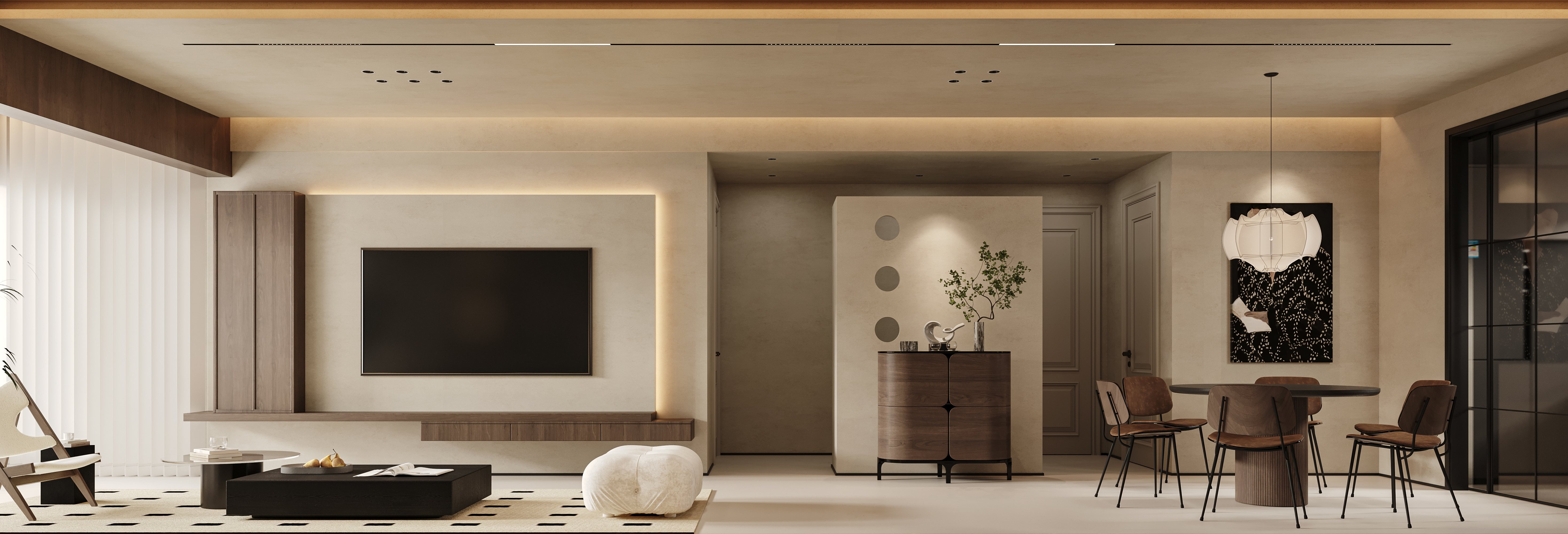 法式奶油风家装效果图[ID: 113460249]_建e效果图