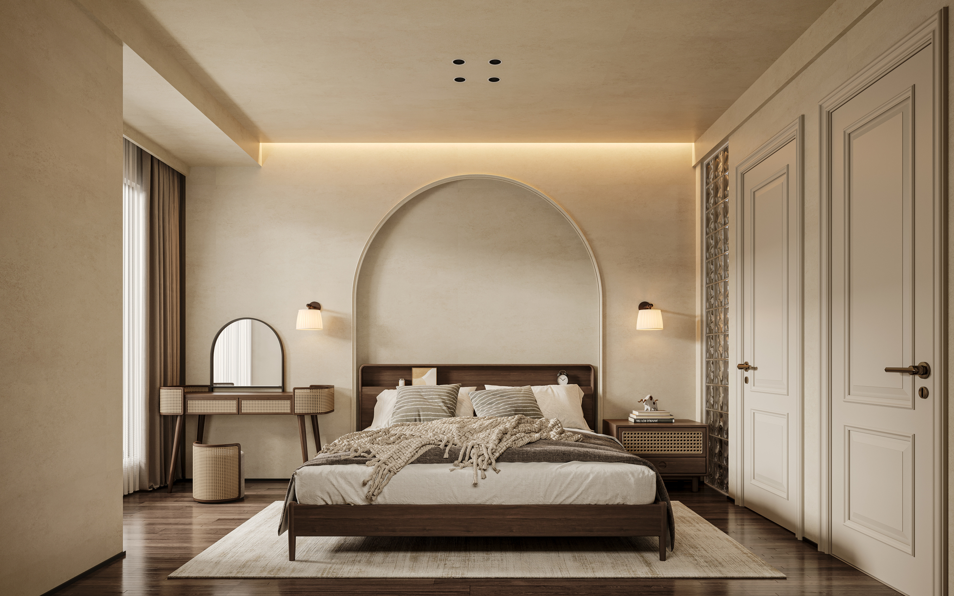 法式奶油风家装效果图[ID: 113460249]_建e效果图