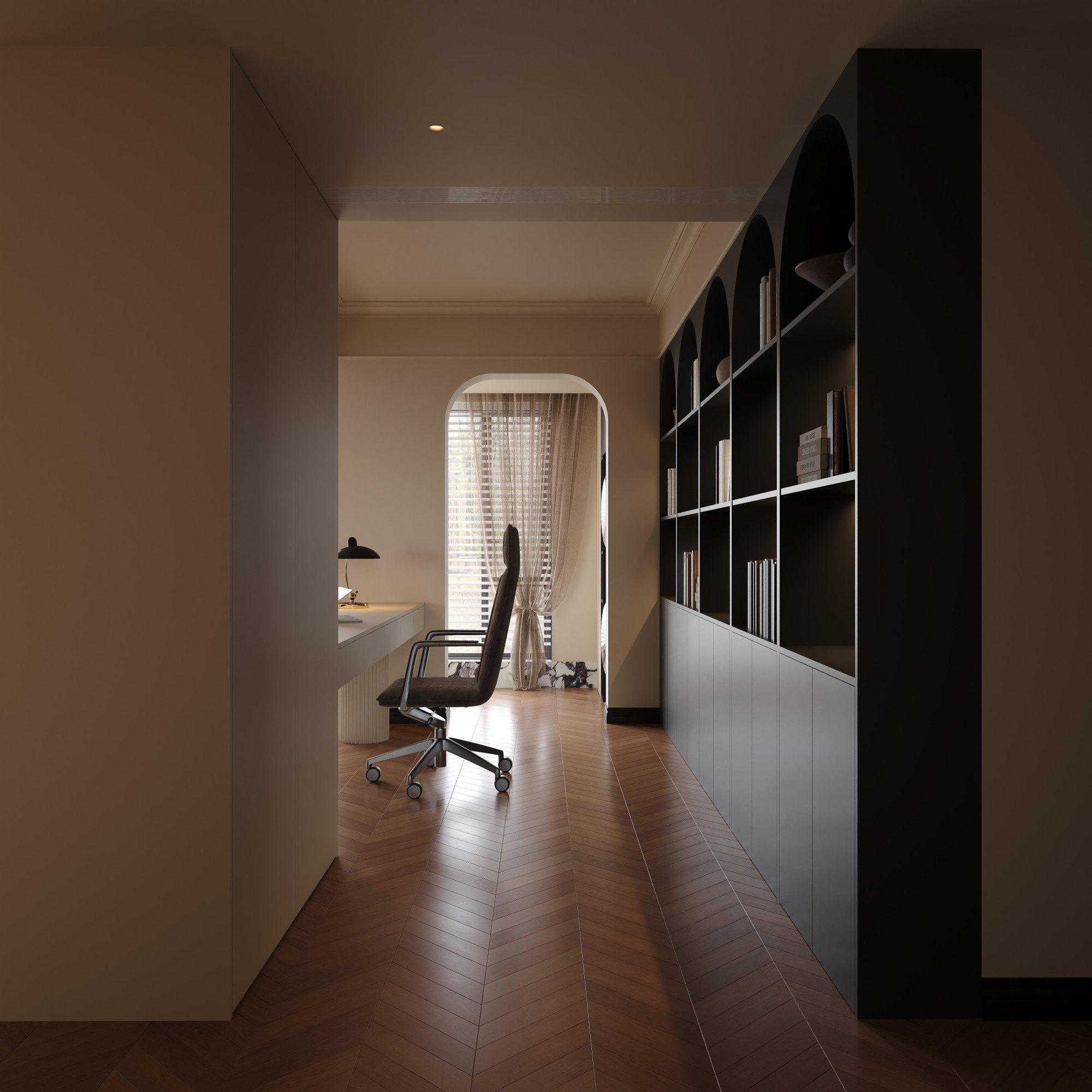 中古风家装效果图[ID: 113460331]_建e效果图
