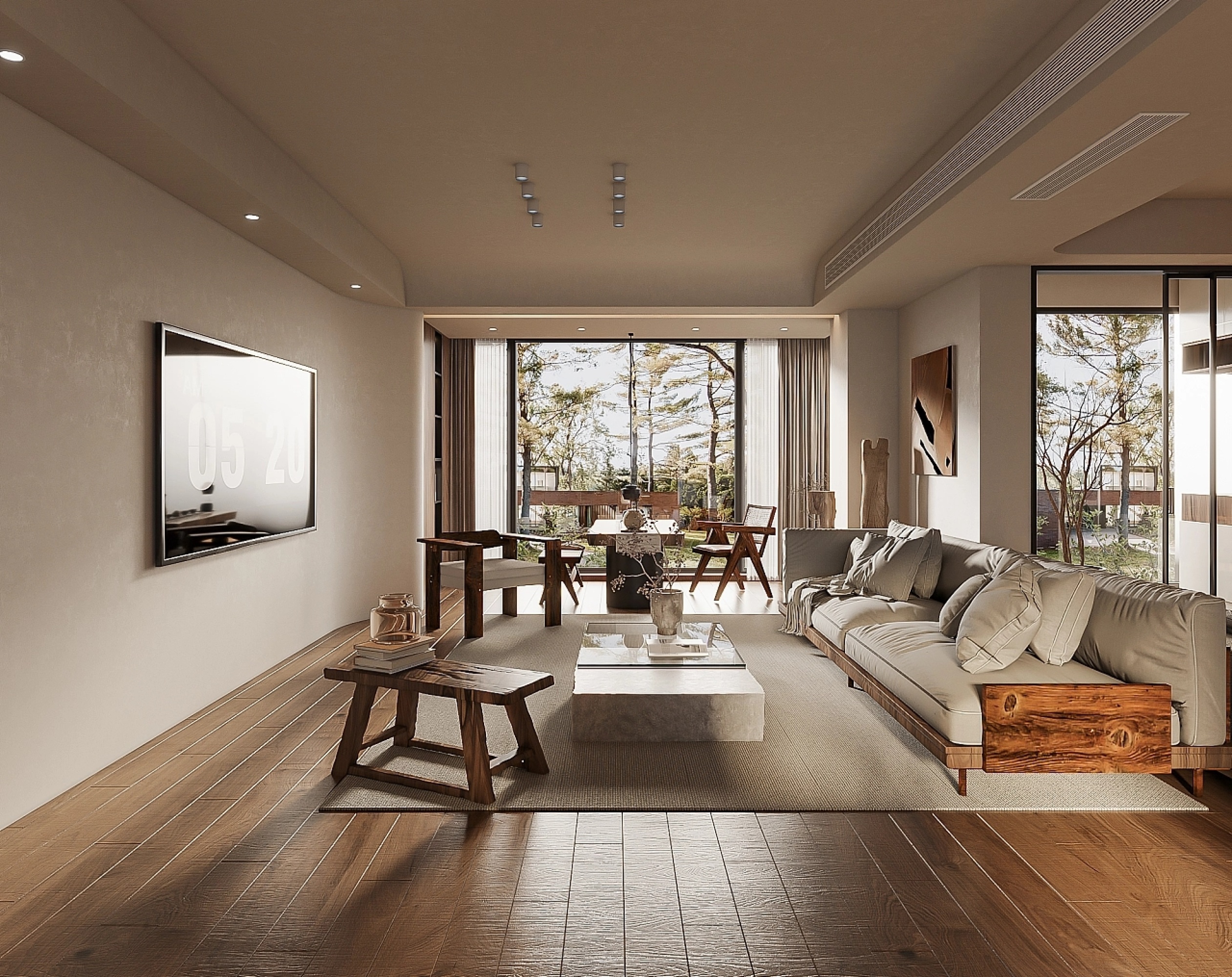 中古风家装效果图[ID: 113460237]_建e效果图