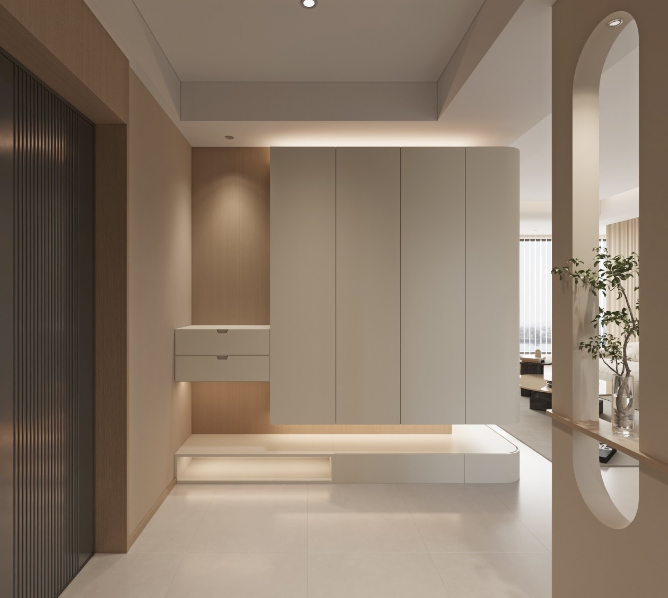 简约奶油风家装效果图[ID: 113460416]_建e效果图