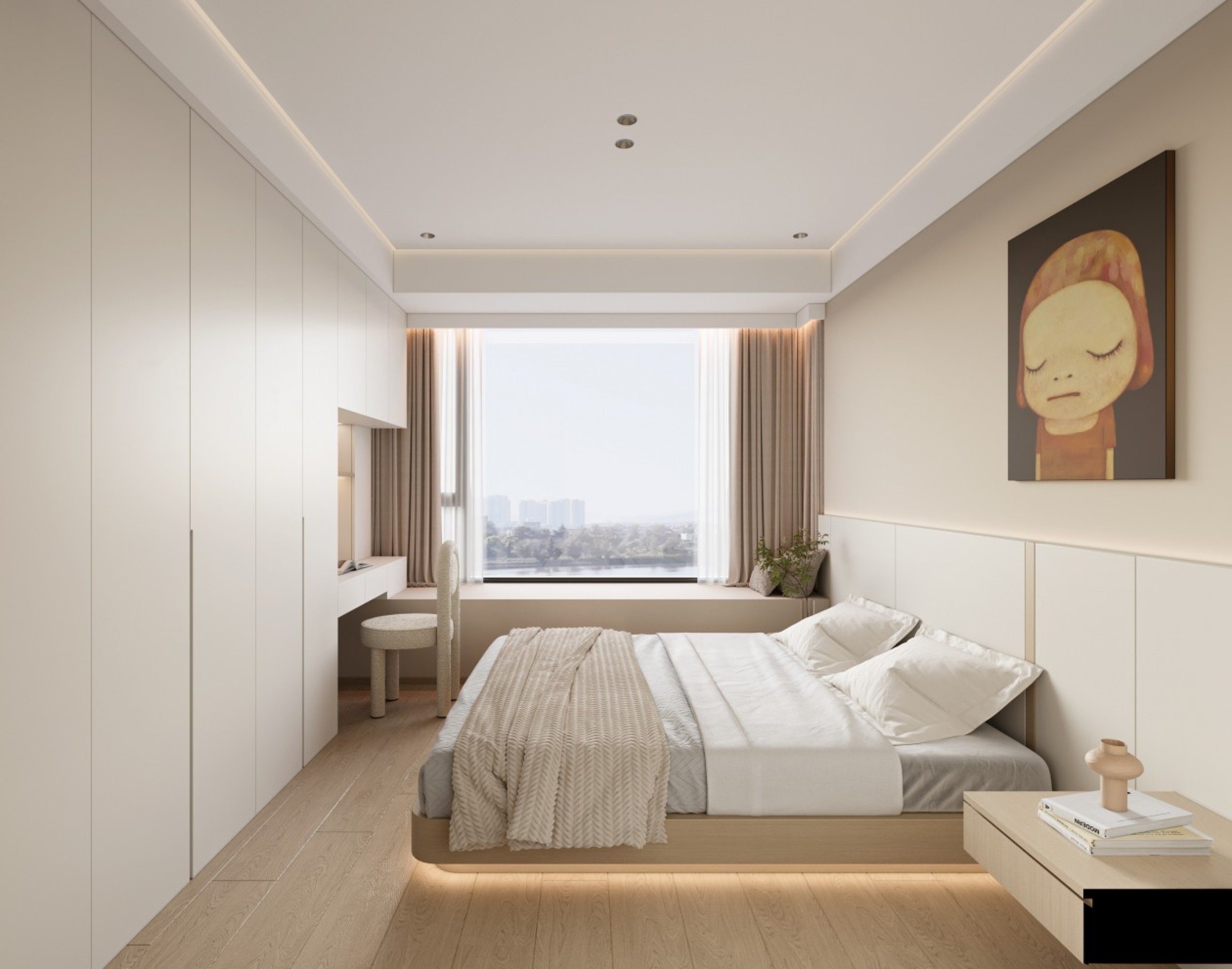 简约奶油风家装效果图[ID: 113460416]_建e效果图