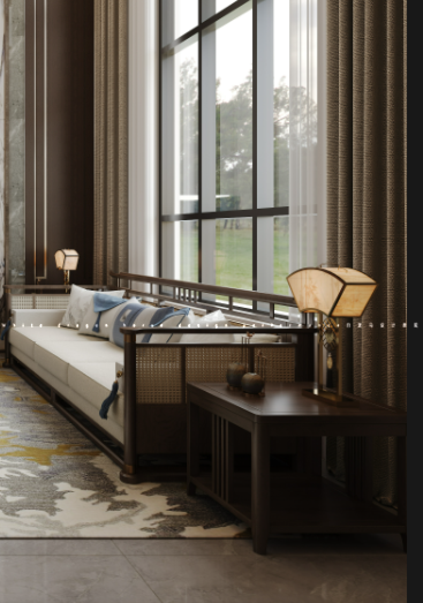 新中式家装效果图[ID: 113460322]_建e效果图