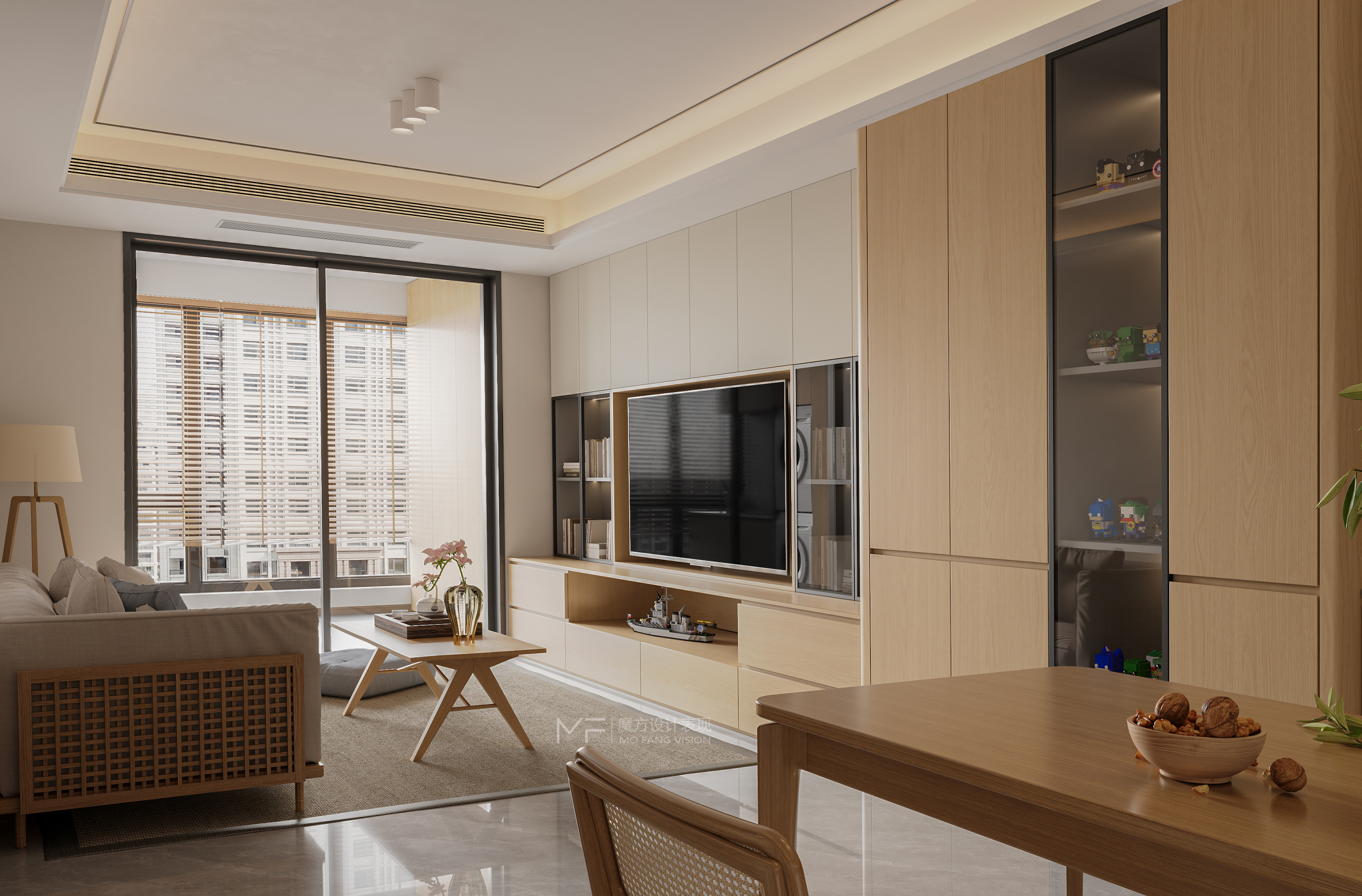 原木简约风家装效果图[ID: 113394906]_建e效果图