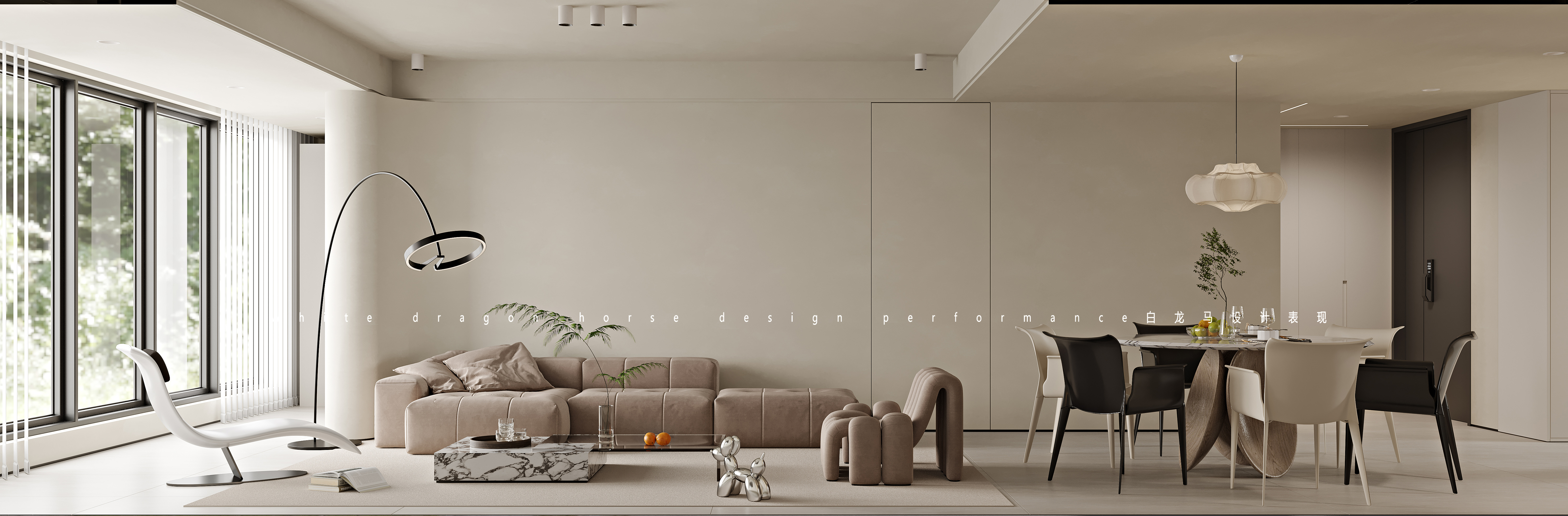 现代奶油风家装效果图[ID: 113394725]_建e效果图