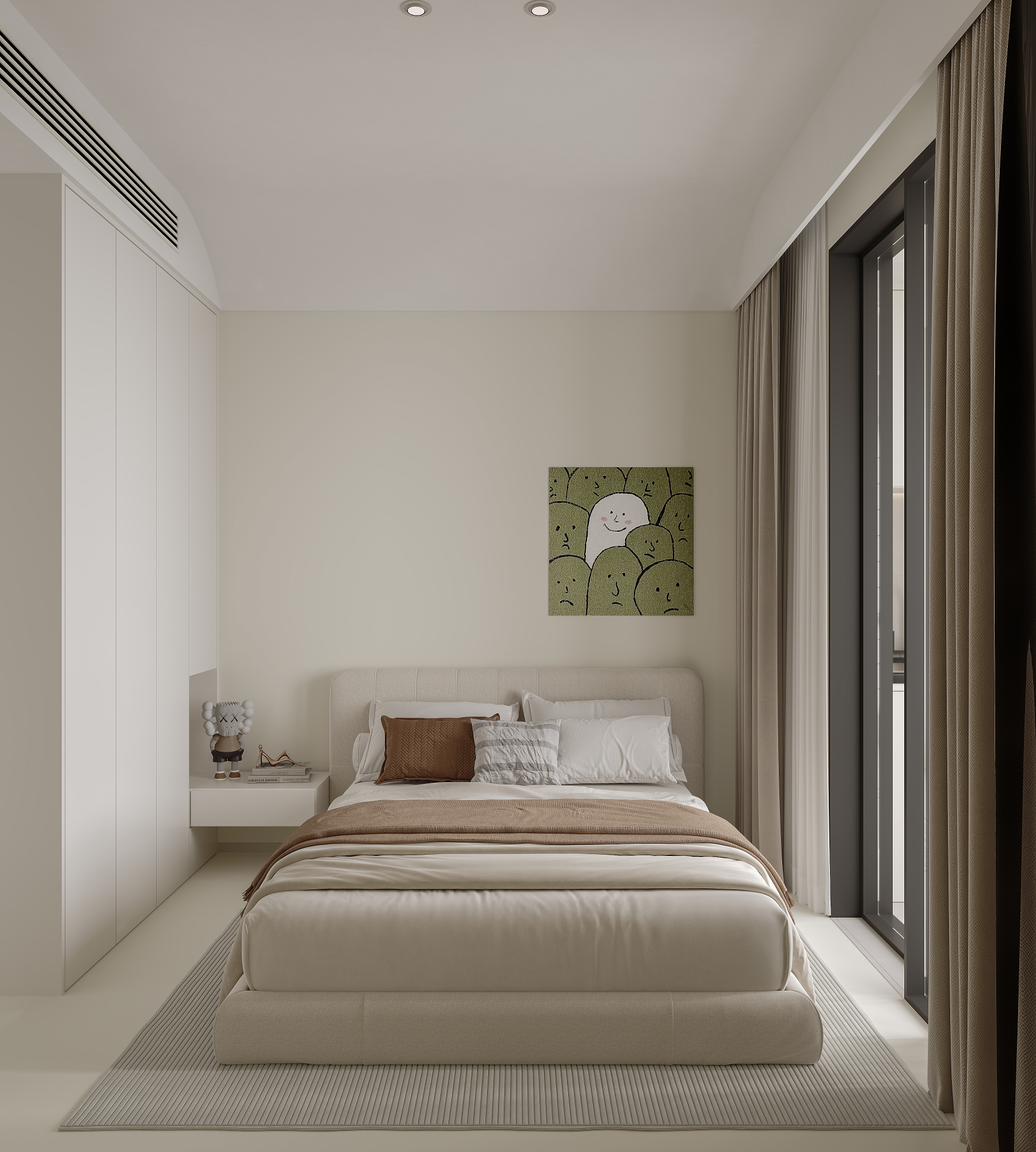 现代奶油风家装效果图[ID: 113394902]_建e效果图