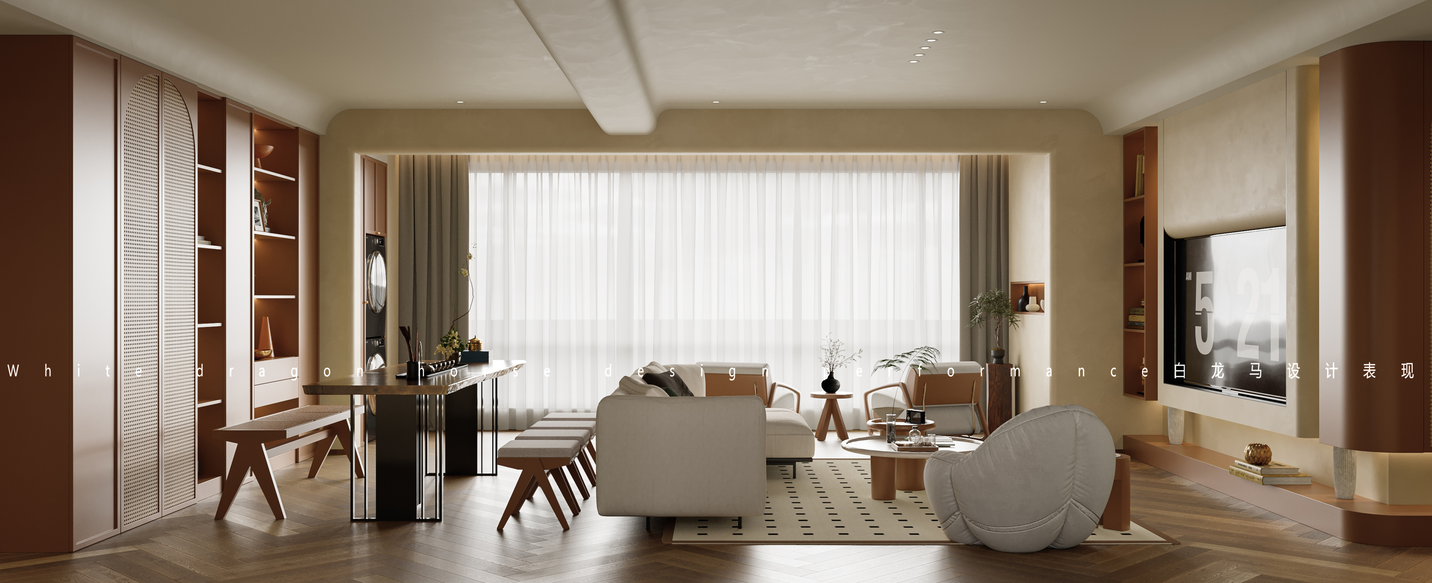 中古风家装效果图[ID: 114115727]_建e效果图