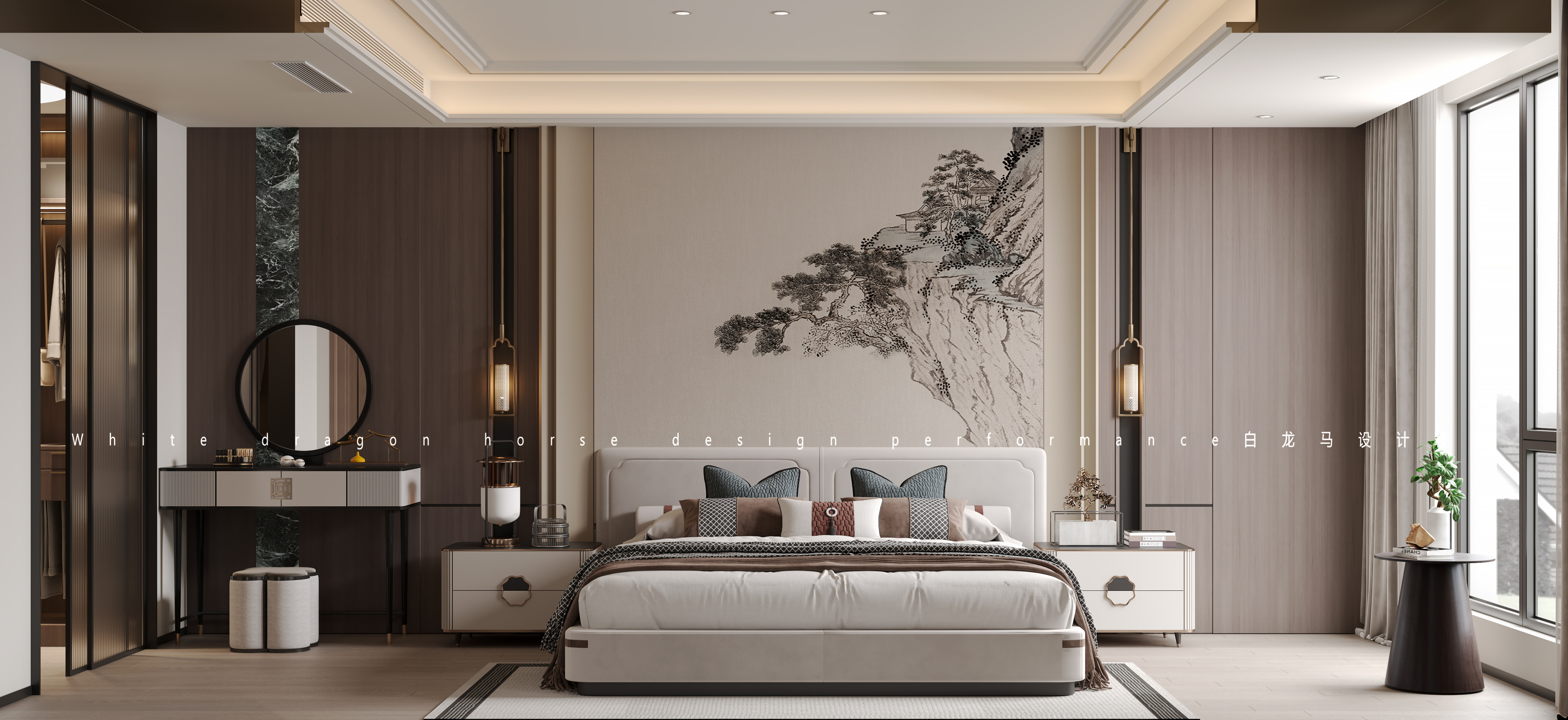 新中式轻奢别墅效果图[ID: 114115679]_建e效果图