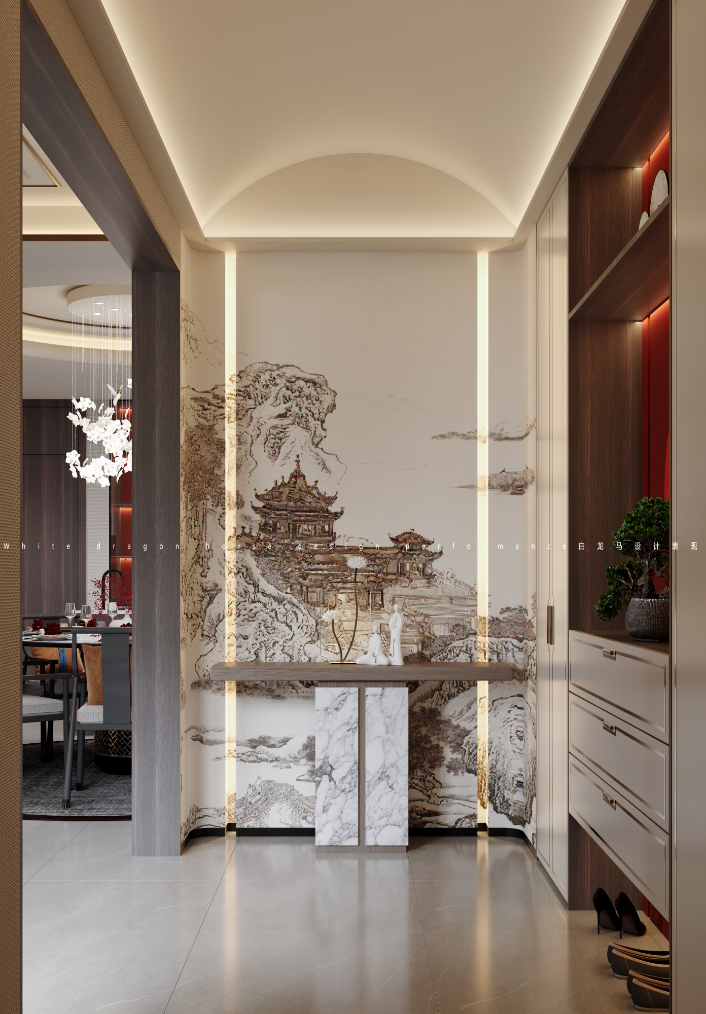 新中式别墅[ID: 114115602]_建e效果图