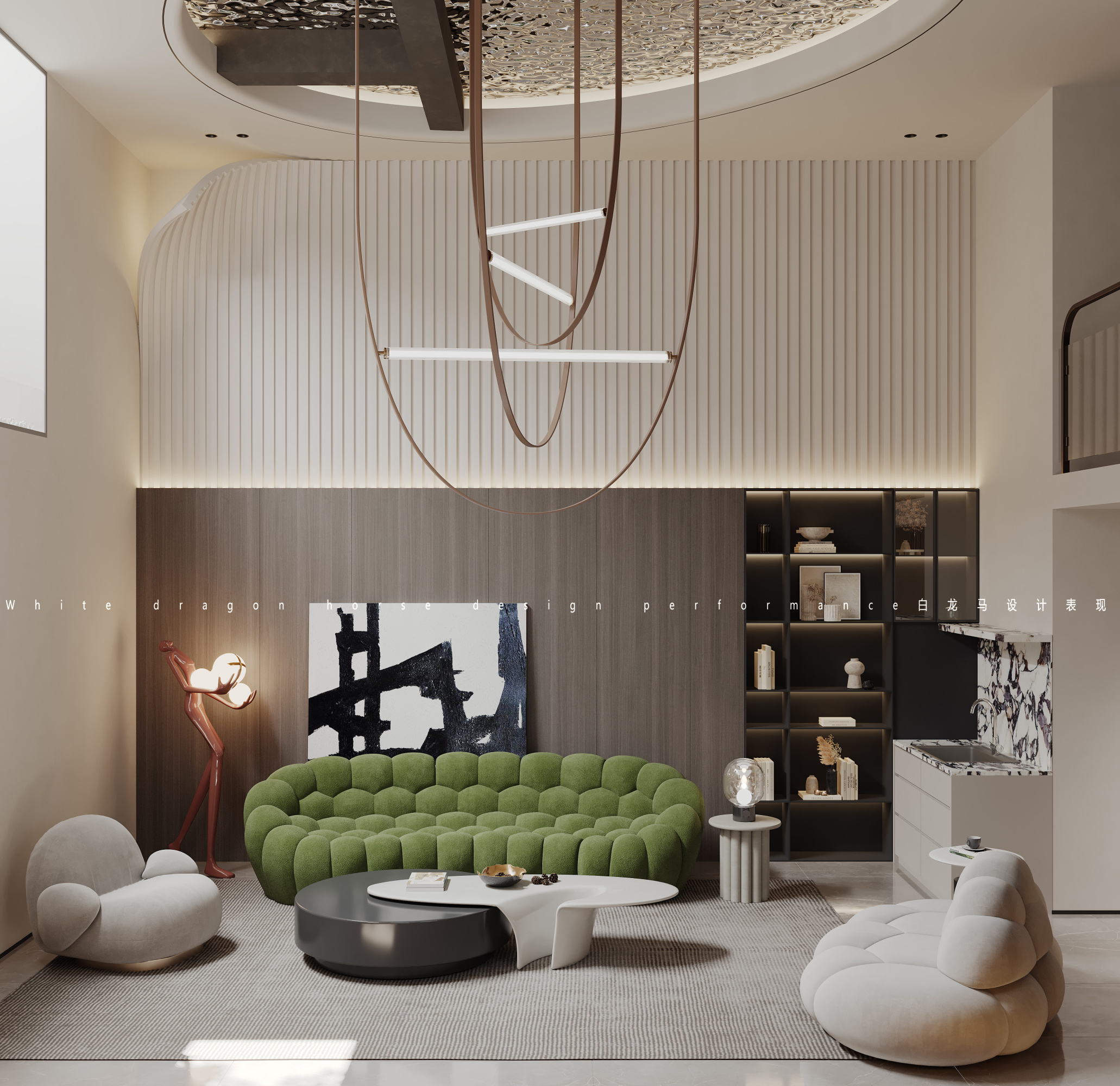 现代轻奢别墅效果图[ID: 114115828]_建e效果图