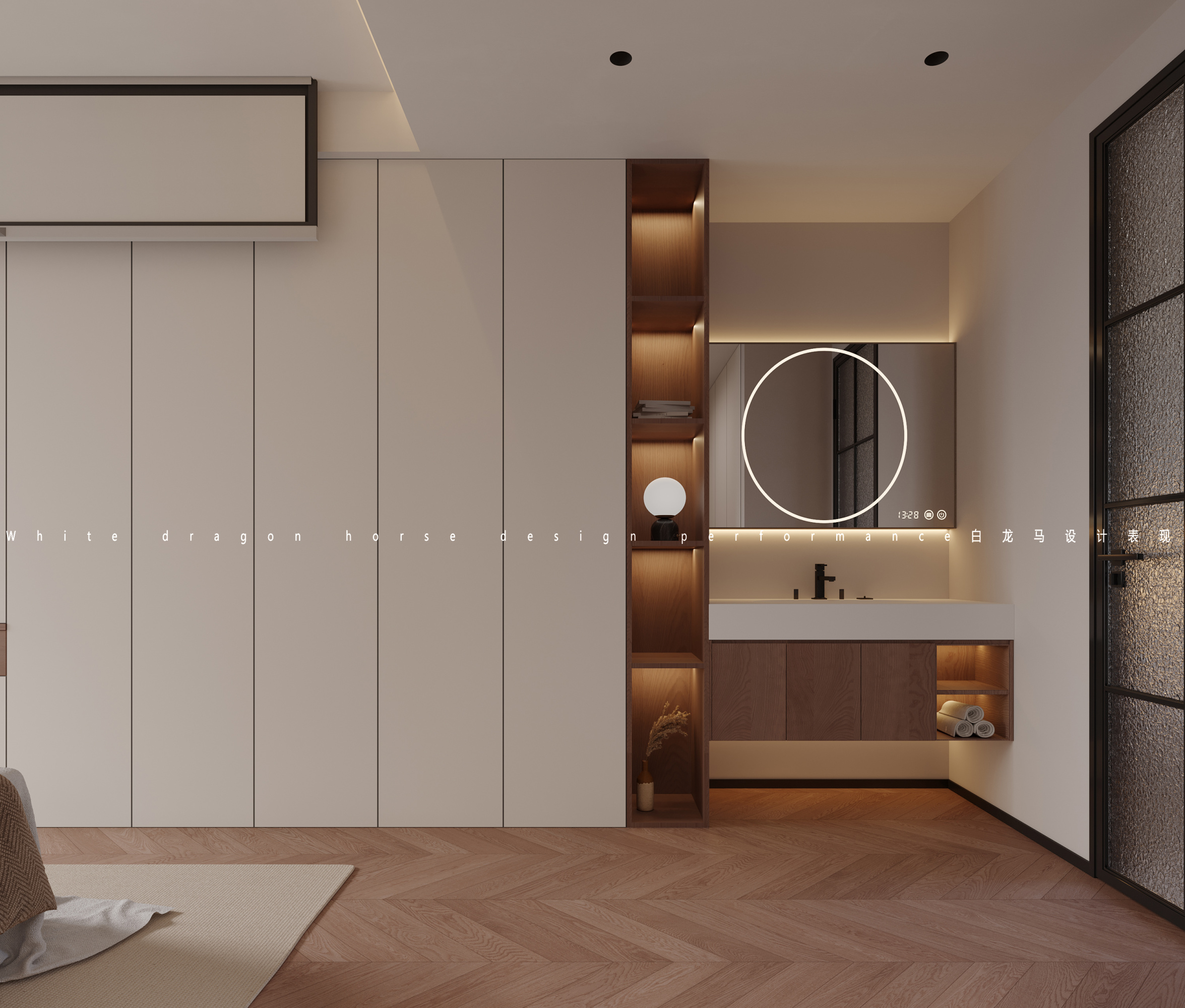 中古奶油风家装效果图[ID: 114115718]_建e效果图