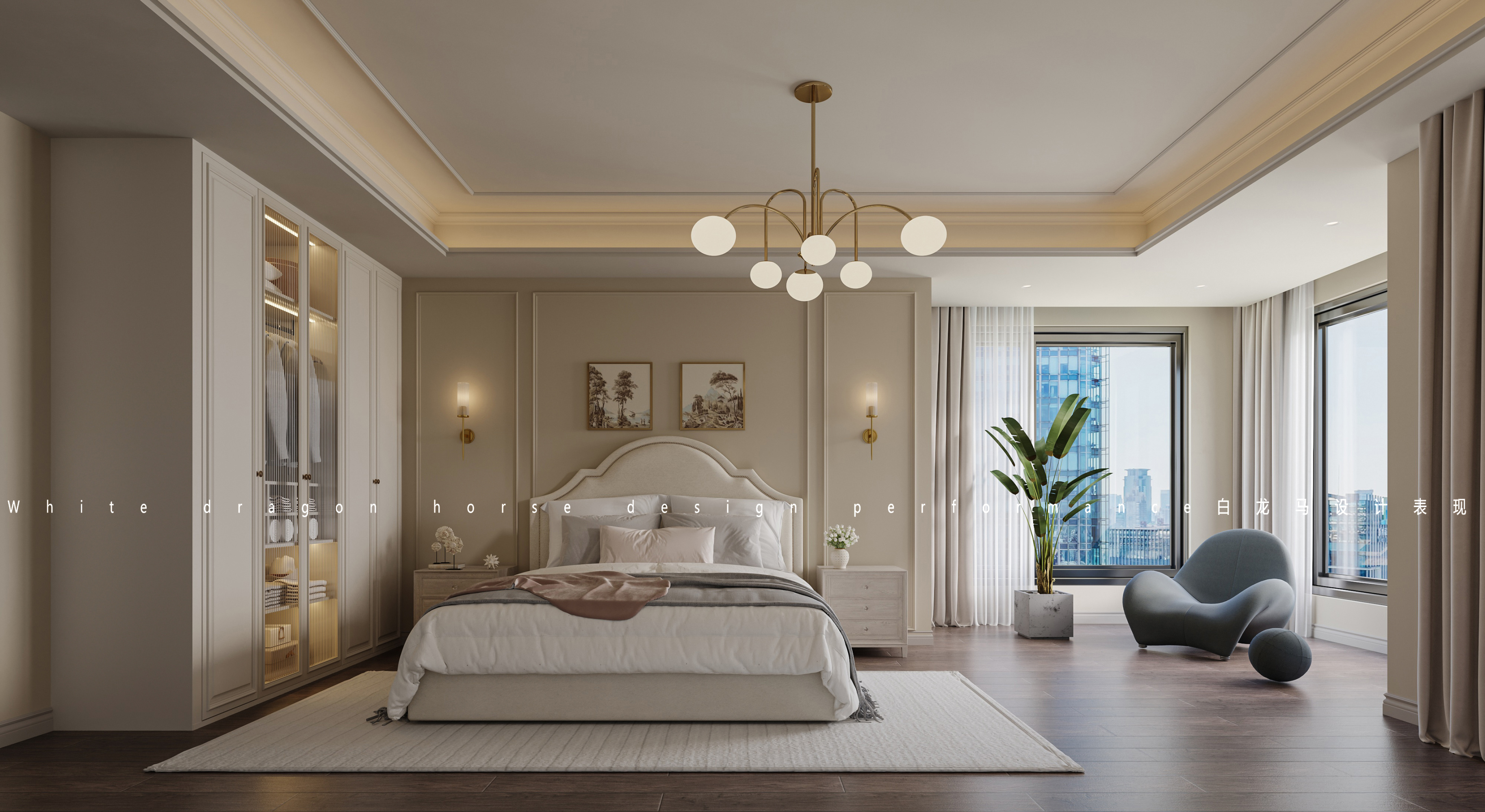 美式家装效果图[ID: 114050297]_建e效果图