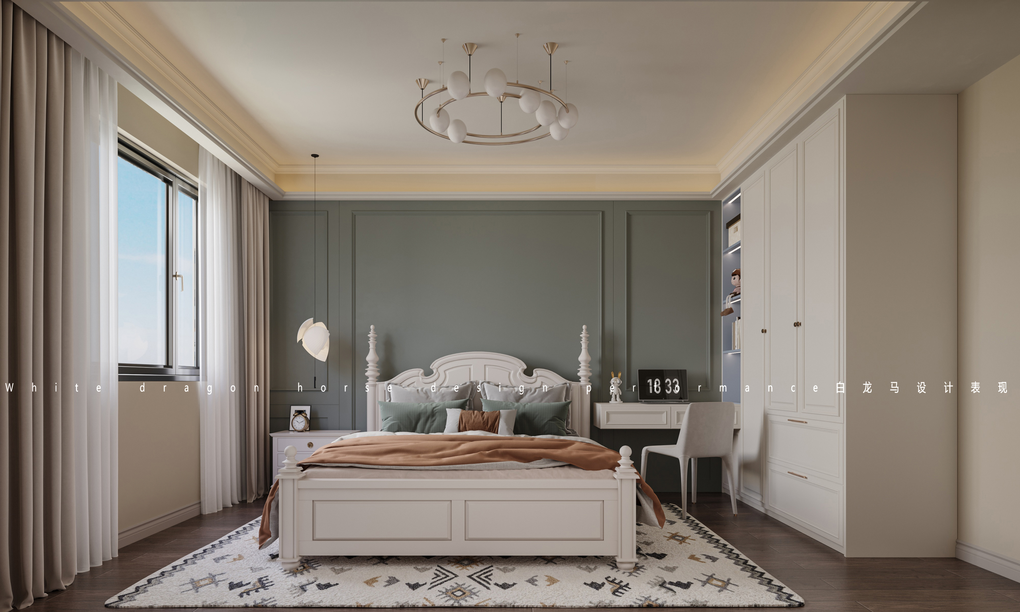 美式家装效果图[ID: 114050297]_建e效果图
