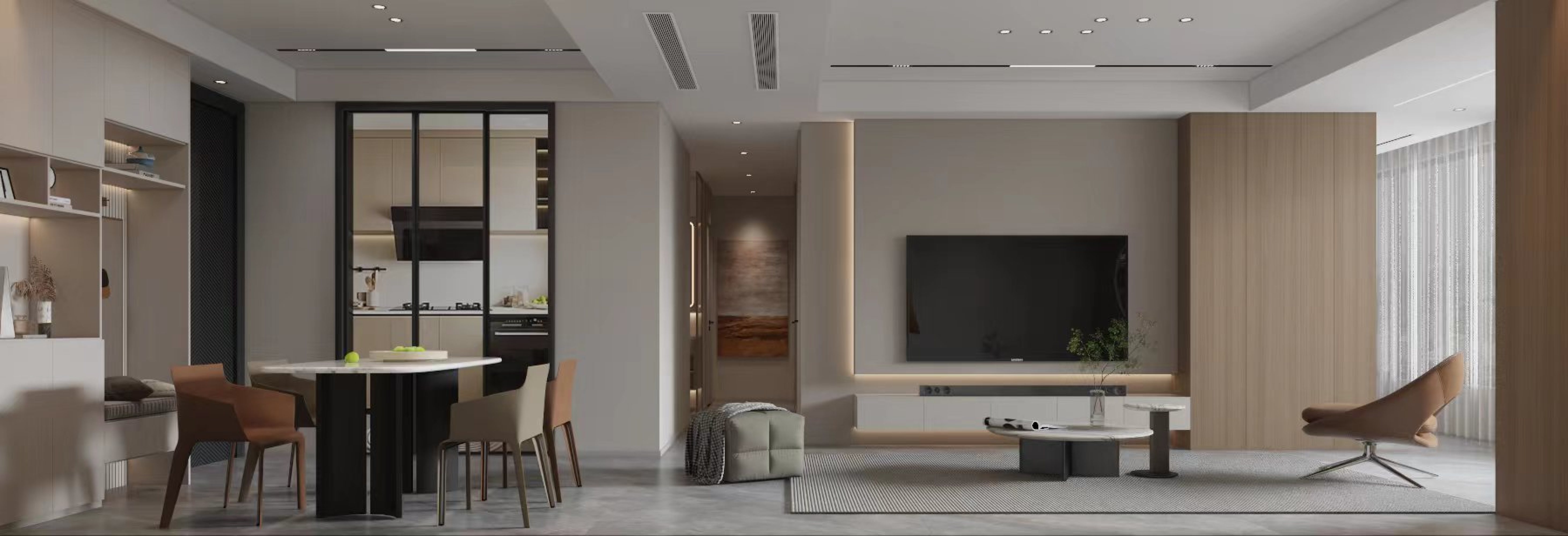 现代简约家装效果图[ID: 114050240]_建e效果图