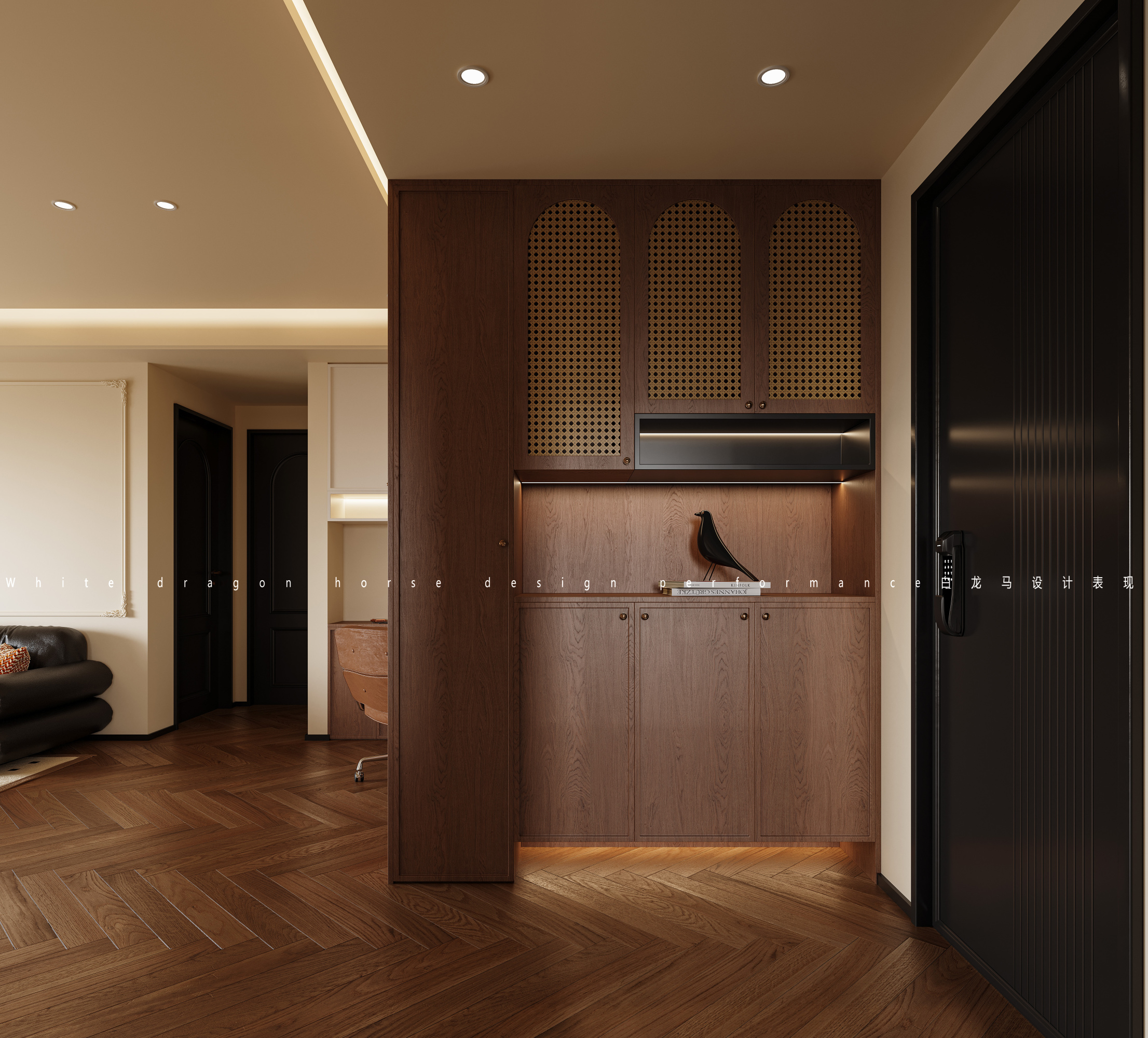 中古风家装效果图[ID: 114050211]_建e效果图