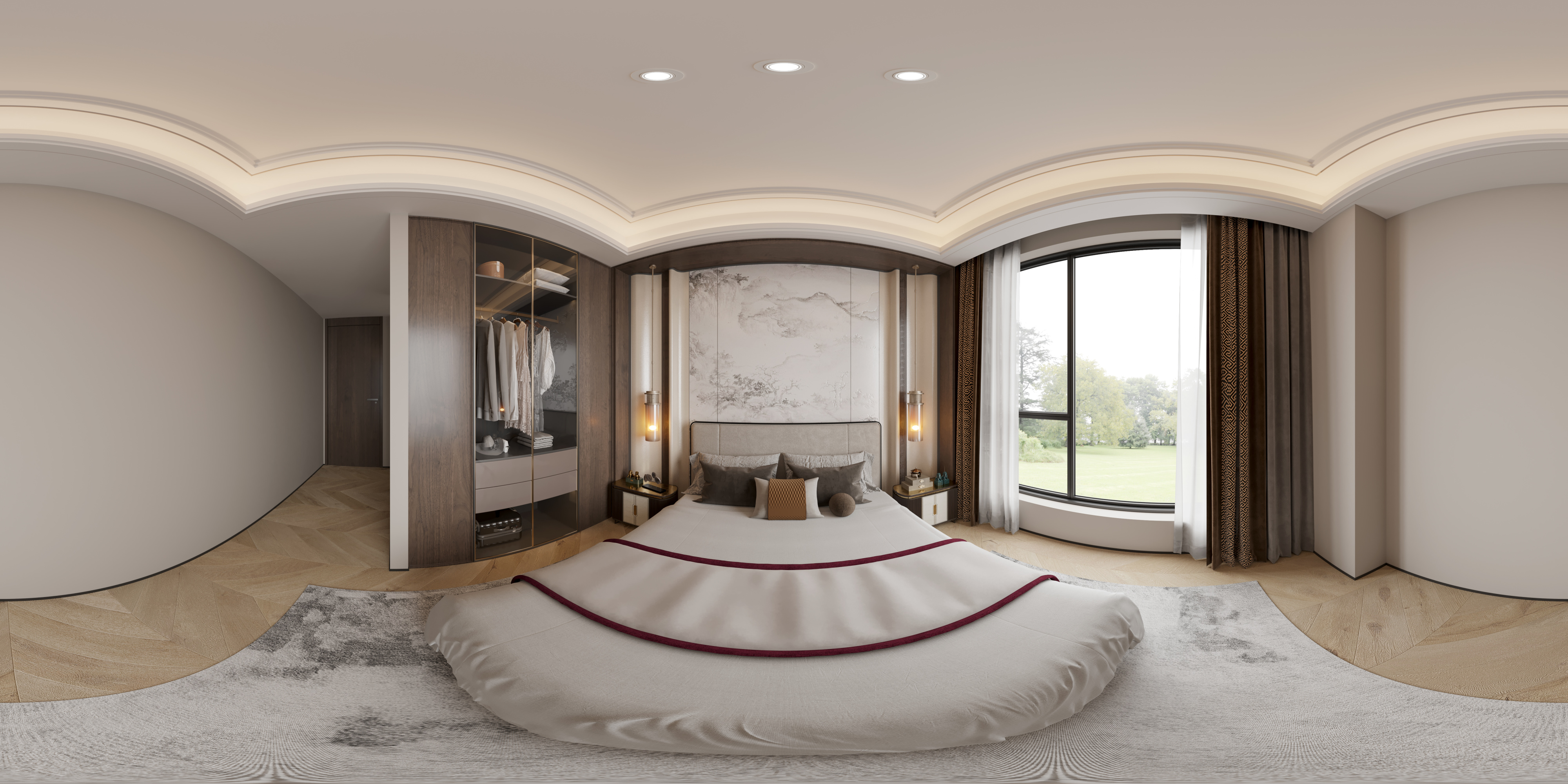 新中式家装效果图[ID: 114050259]_建e效果图