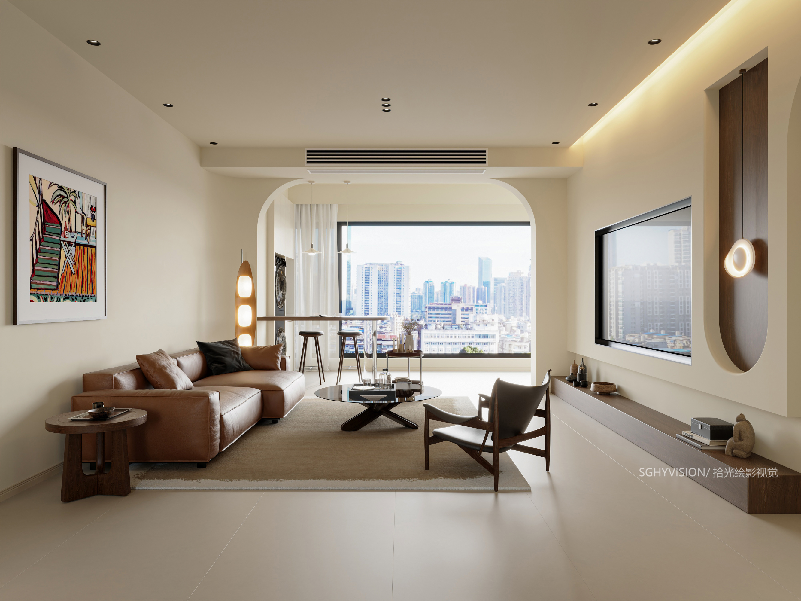 奶油中古风家装效果图[ID: 114050164]_建e效果图