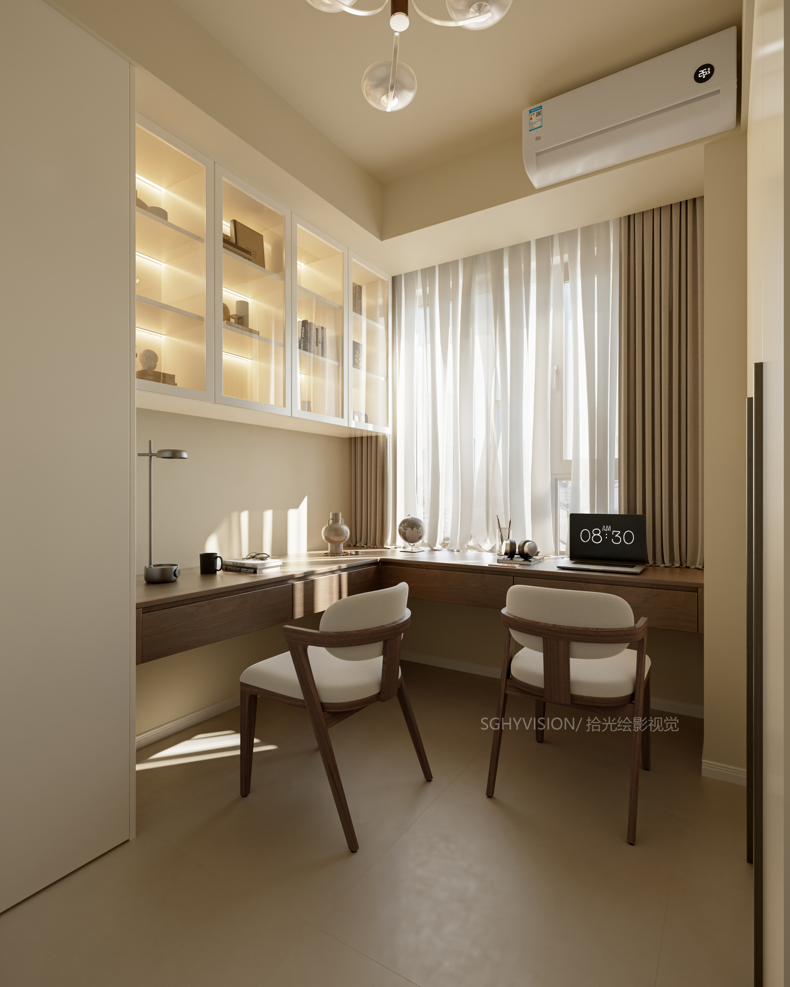 奶油中古风家装效果图[ID: 114050164]_建e效果图