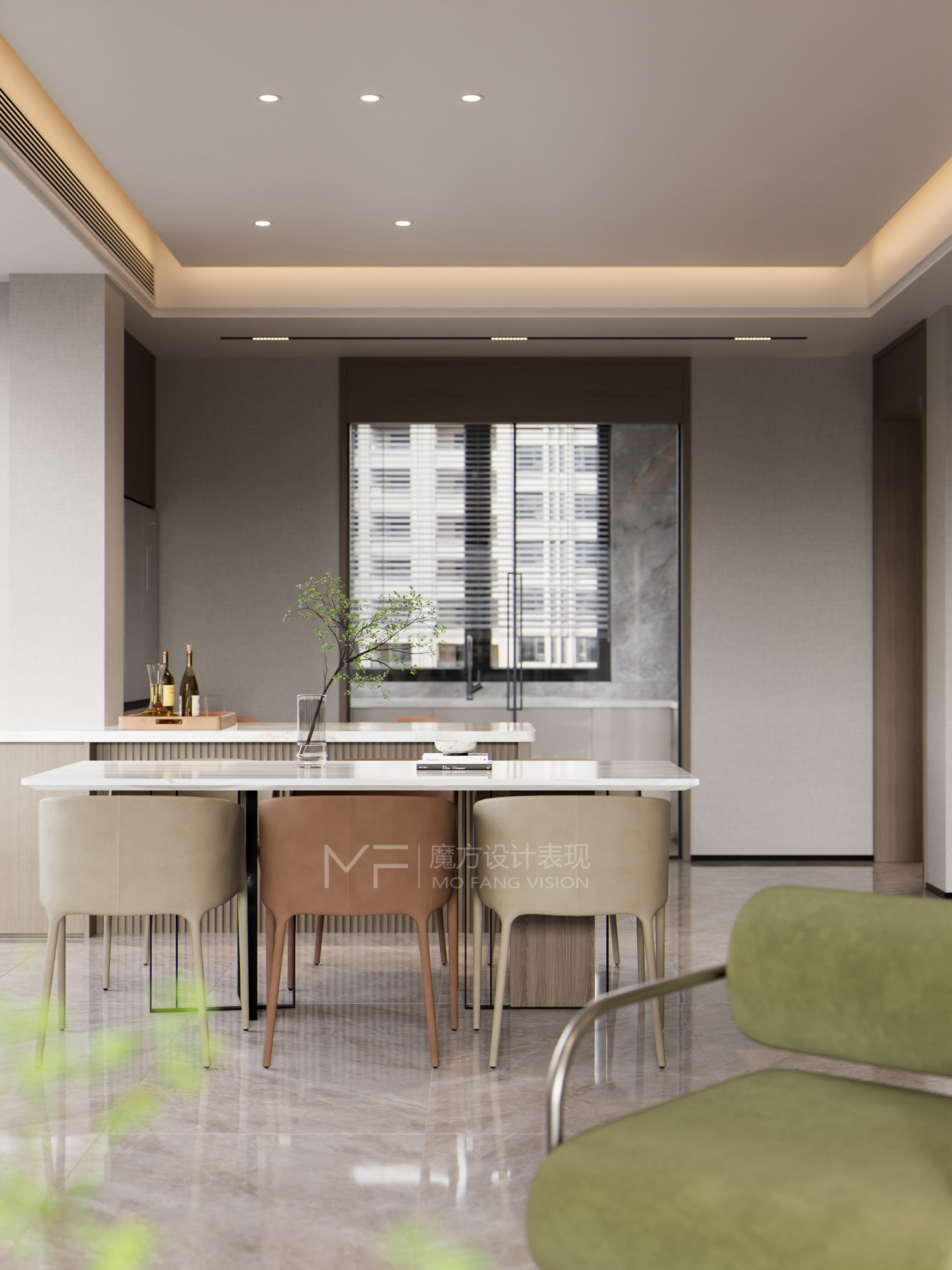 现代简约客餐厅效果图[ID: 114246842]_建e效果图
