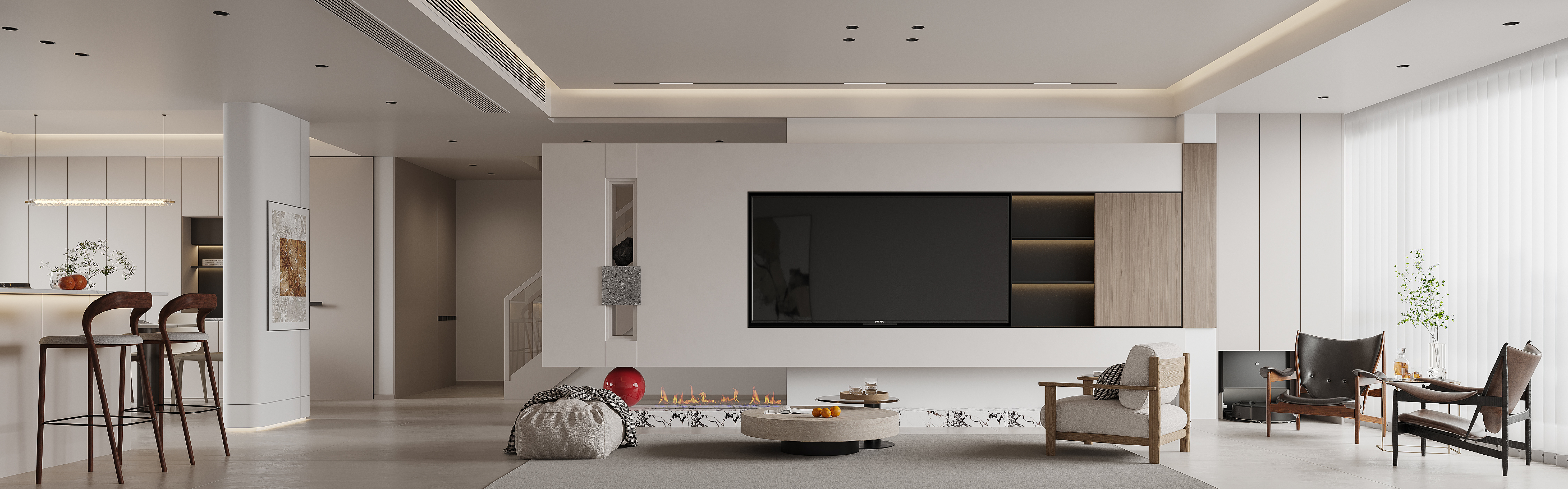 现代极简家装效果图[ID: 114246906]_建e效果图