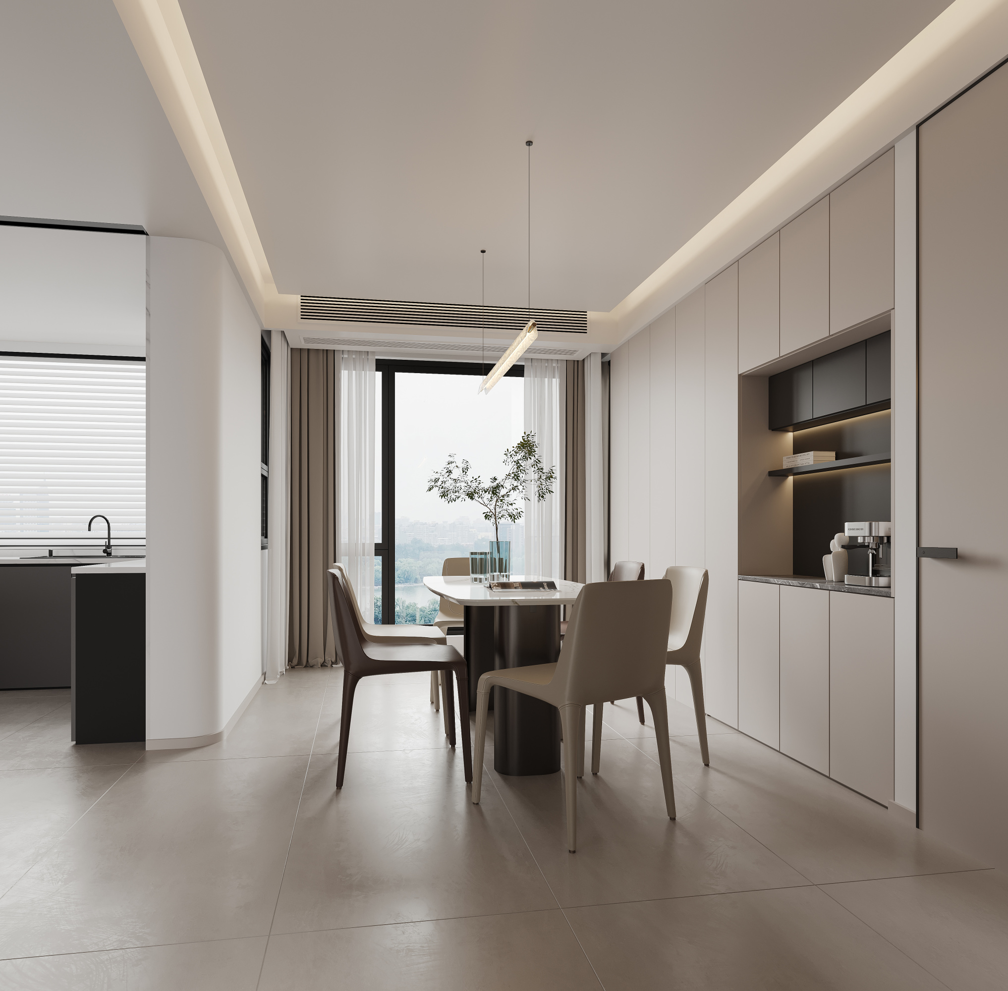 现代极简家装效果图[ID: 114246906]_建e效果图