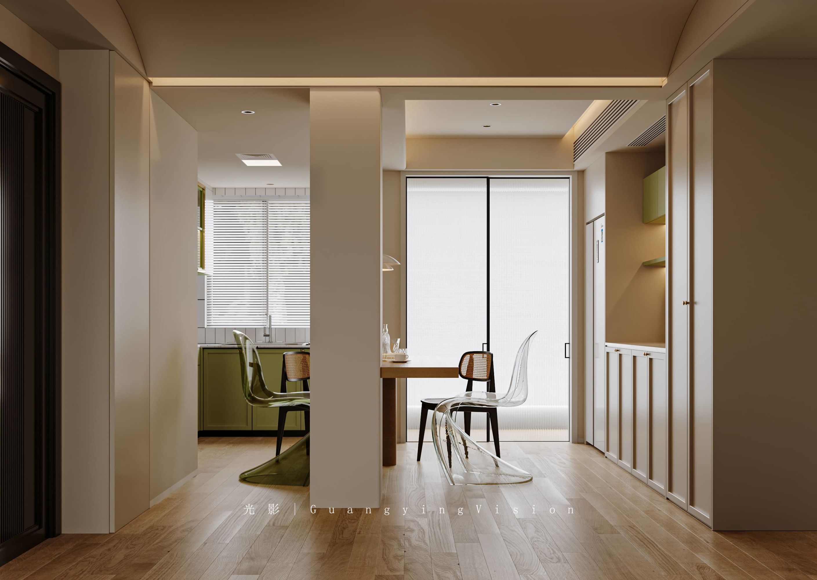 奶油风家装效果图[ID: 114246659]_建e效果图