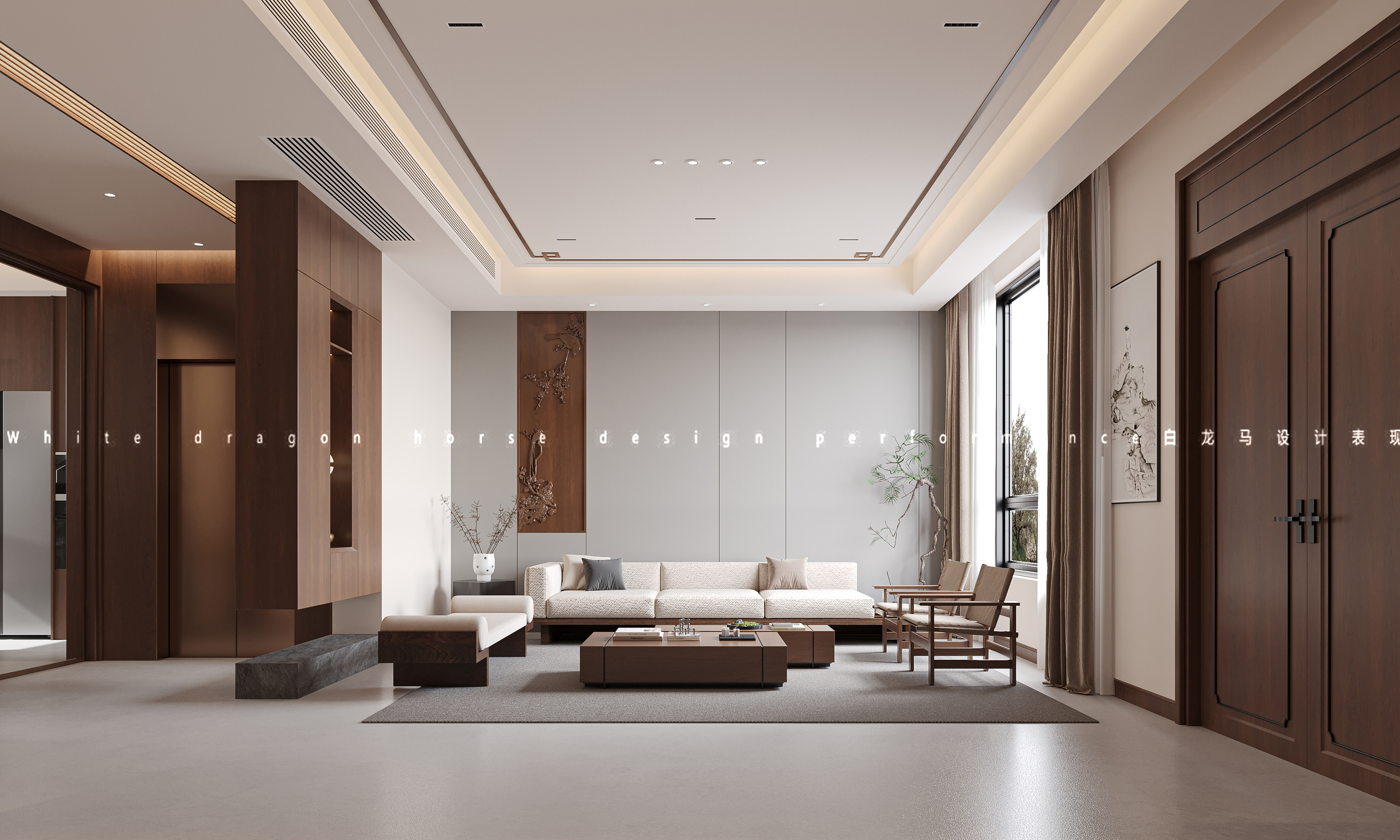 极简新中式精致效果图[ID: 114246757]_建e效果图