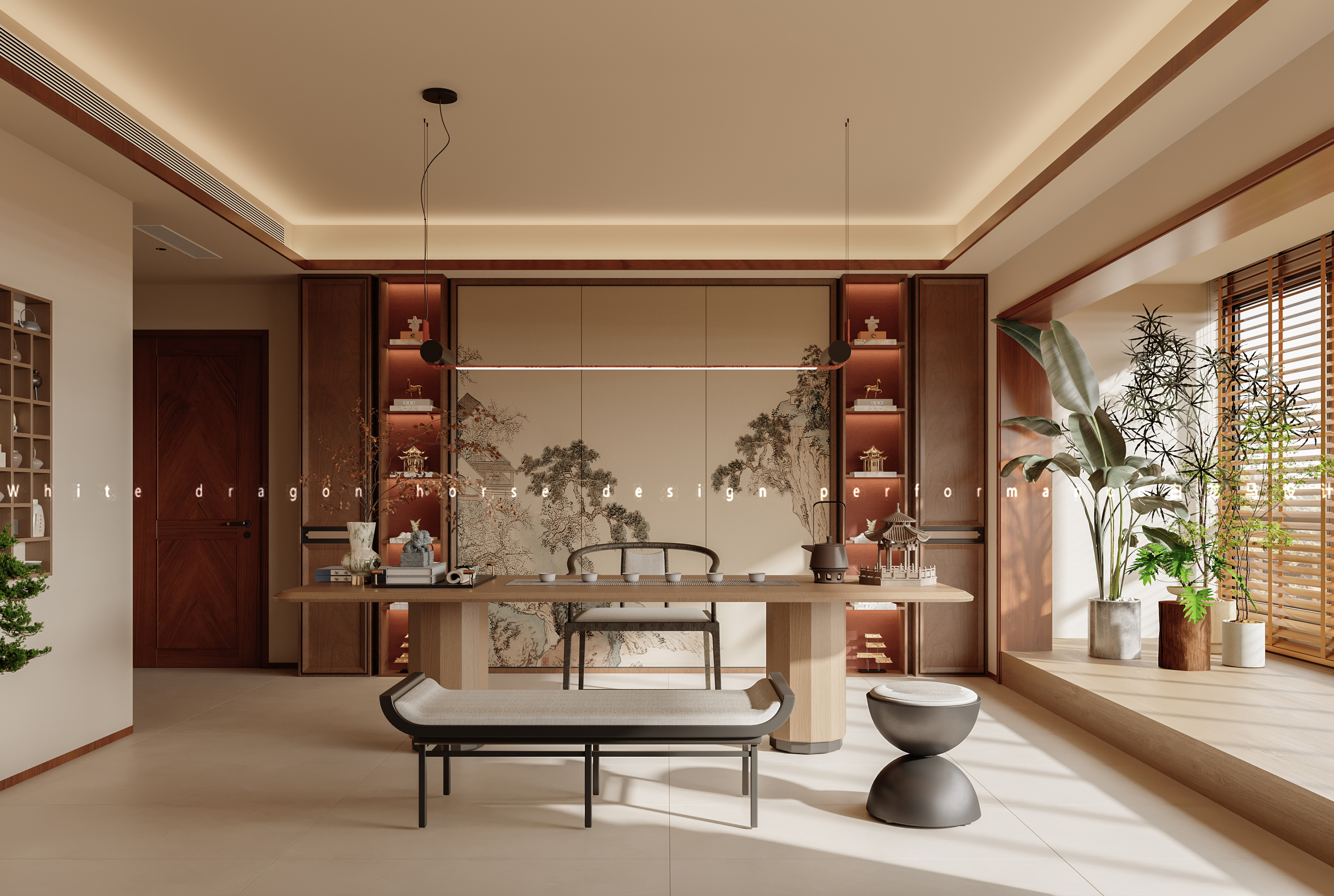 新中式家装效果图[ID: 114181145]_建e效果图