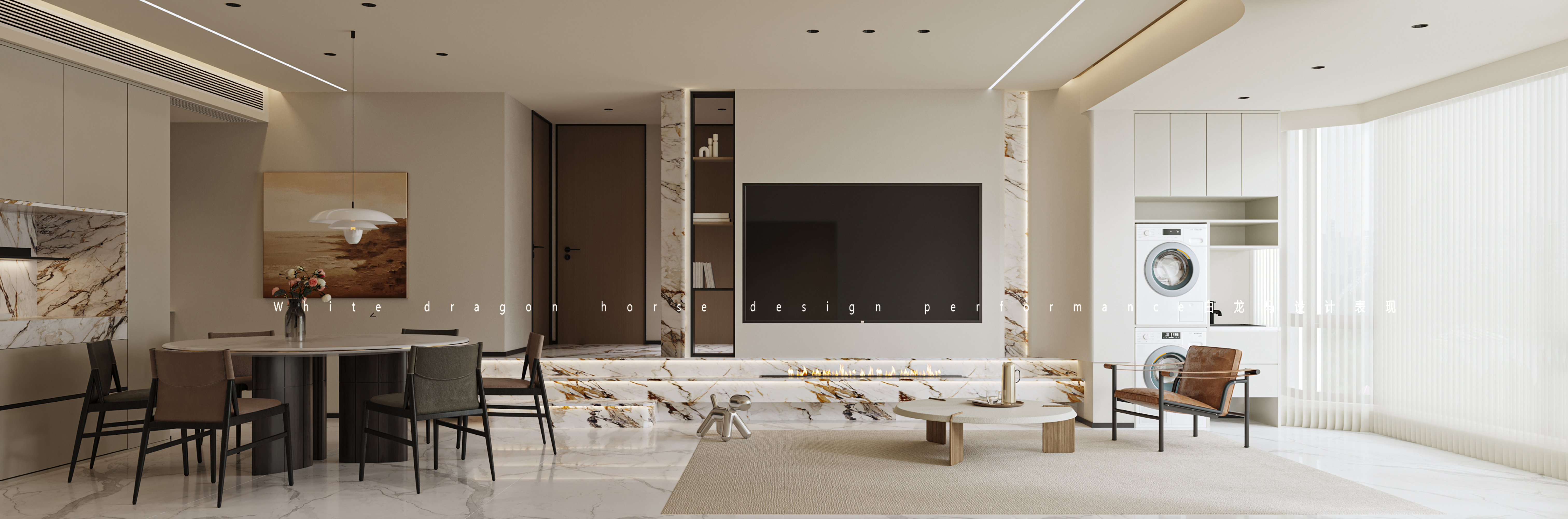 简约奶油风家装效果图[ID: 114181362]_建e效果图