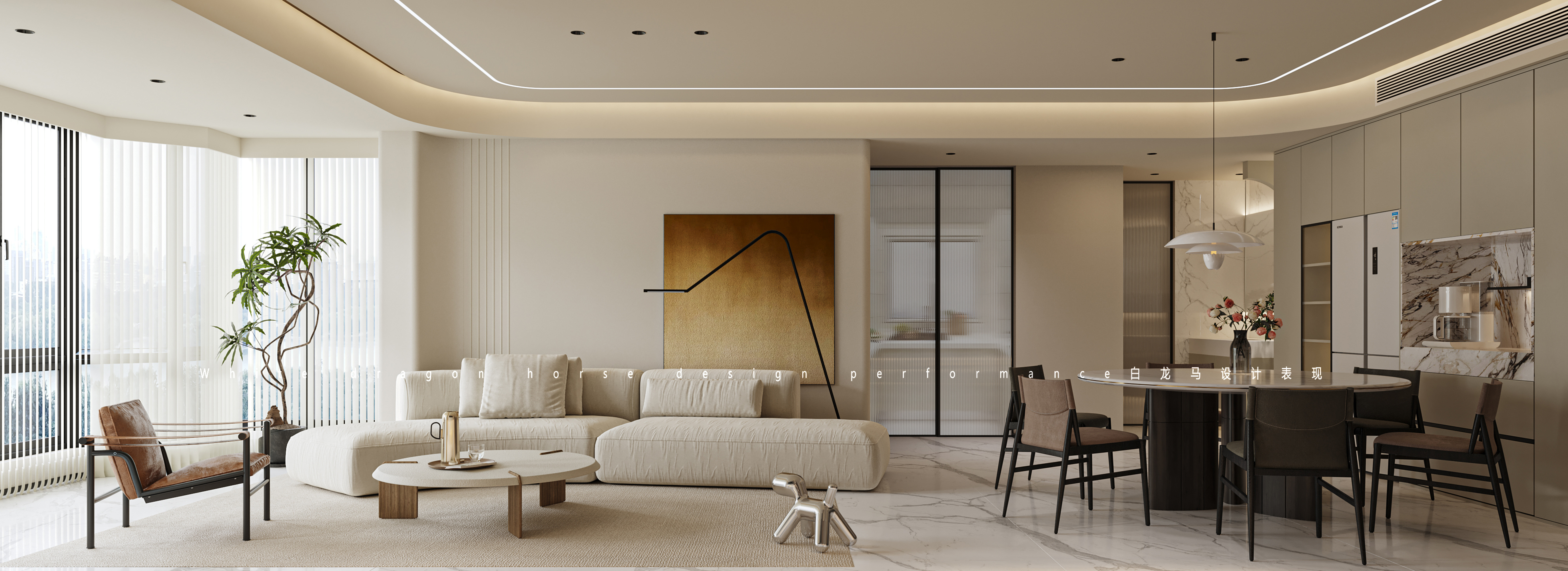 简约奶油风家装效果图[ID: 114181362]_建e效果图
