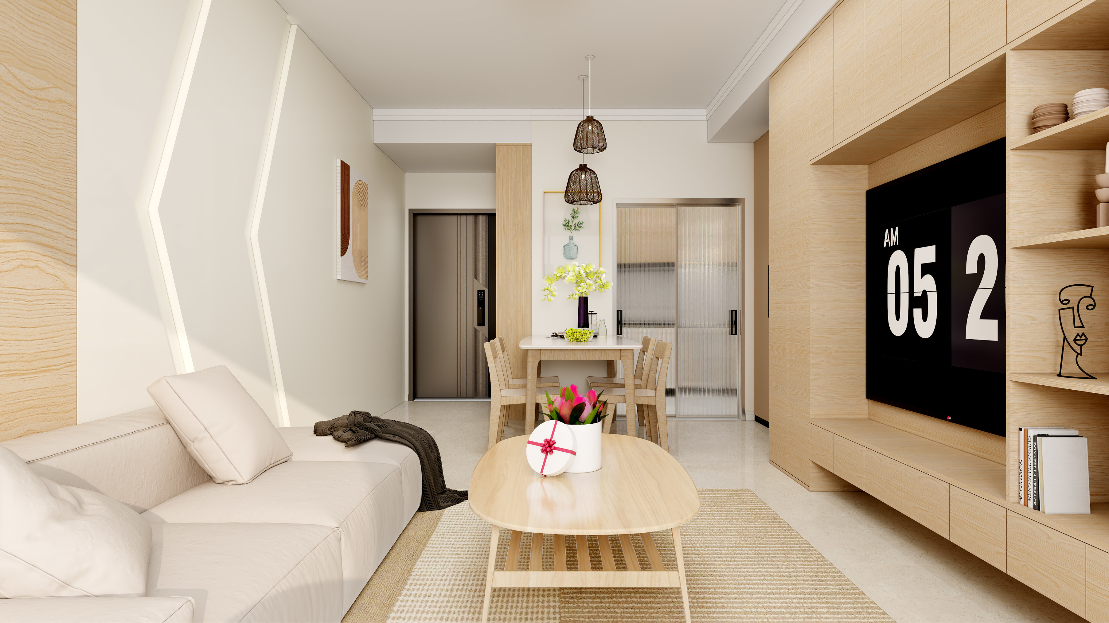 原木风家装效果图[ID: 114181186]_建e效果图
