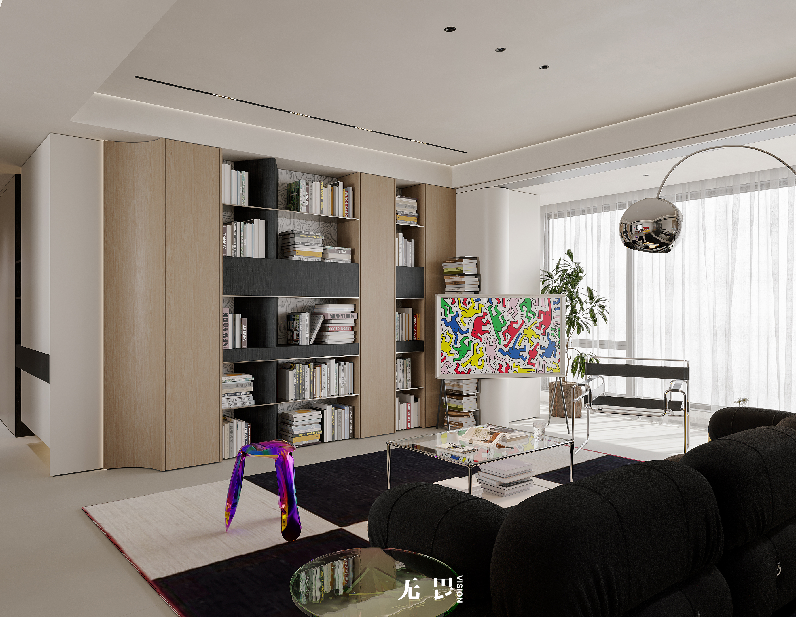 现代包豪斯风家装效果图[ID: 113853688]_建e效果图