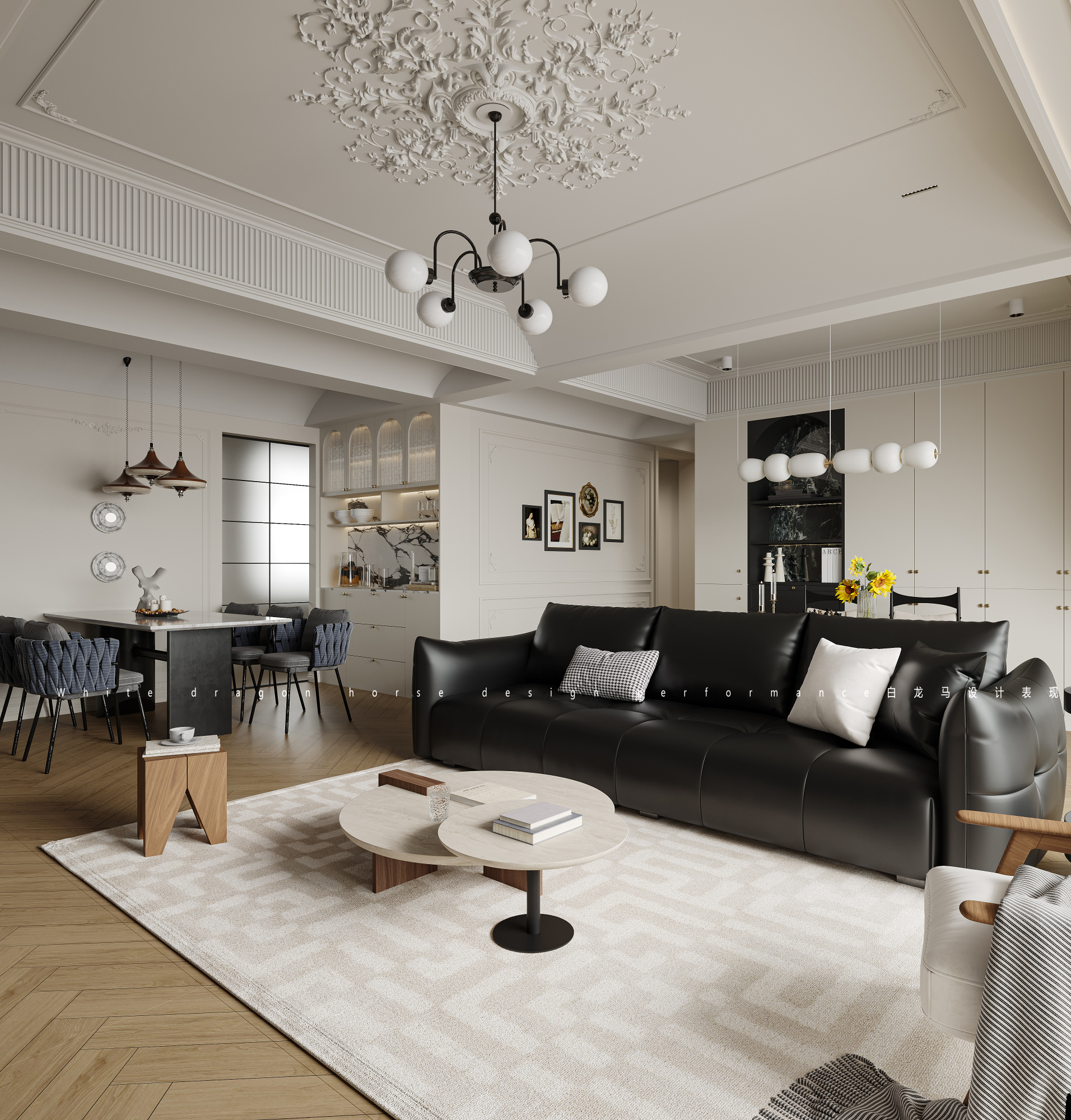 法式——白龙马效果[ID: 113853582]_建e效果图