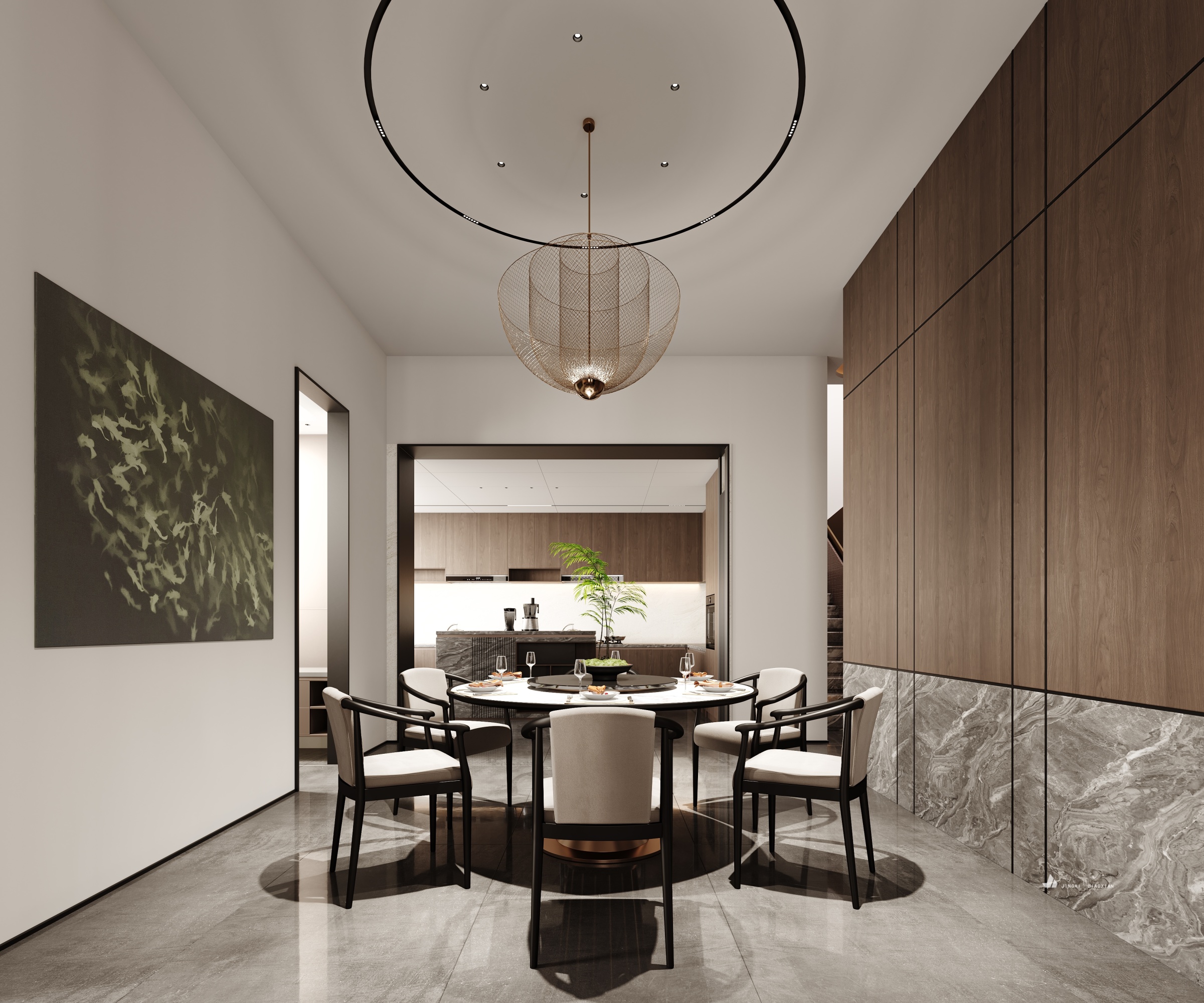 新中式别墅效果图[ID: 113788129]_建e效果图