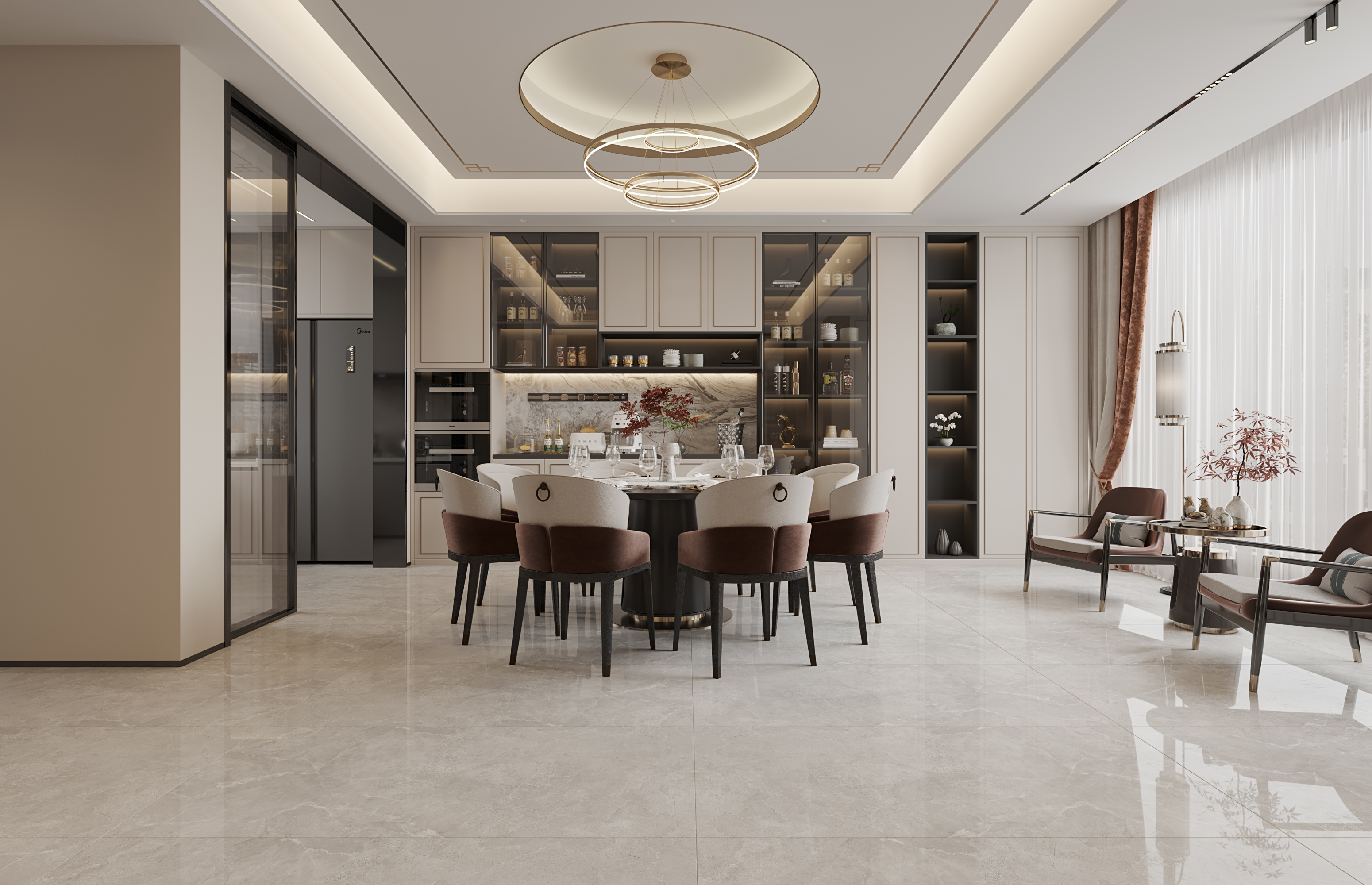 新中式别墅效果图[ID: 113787941]_建e效果图