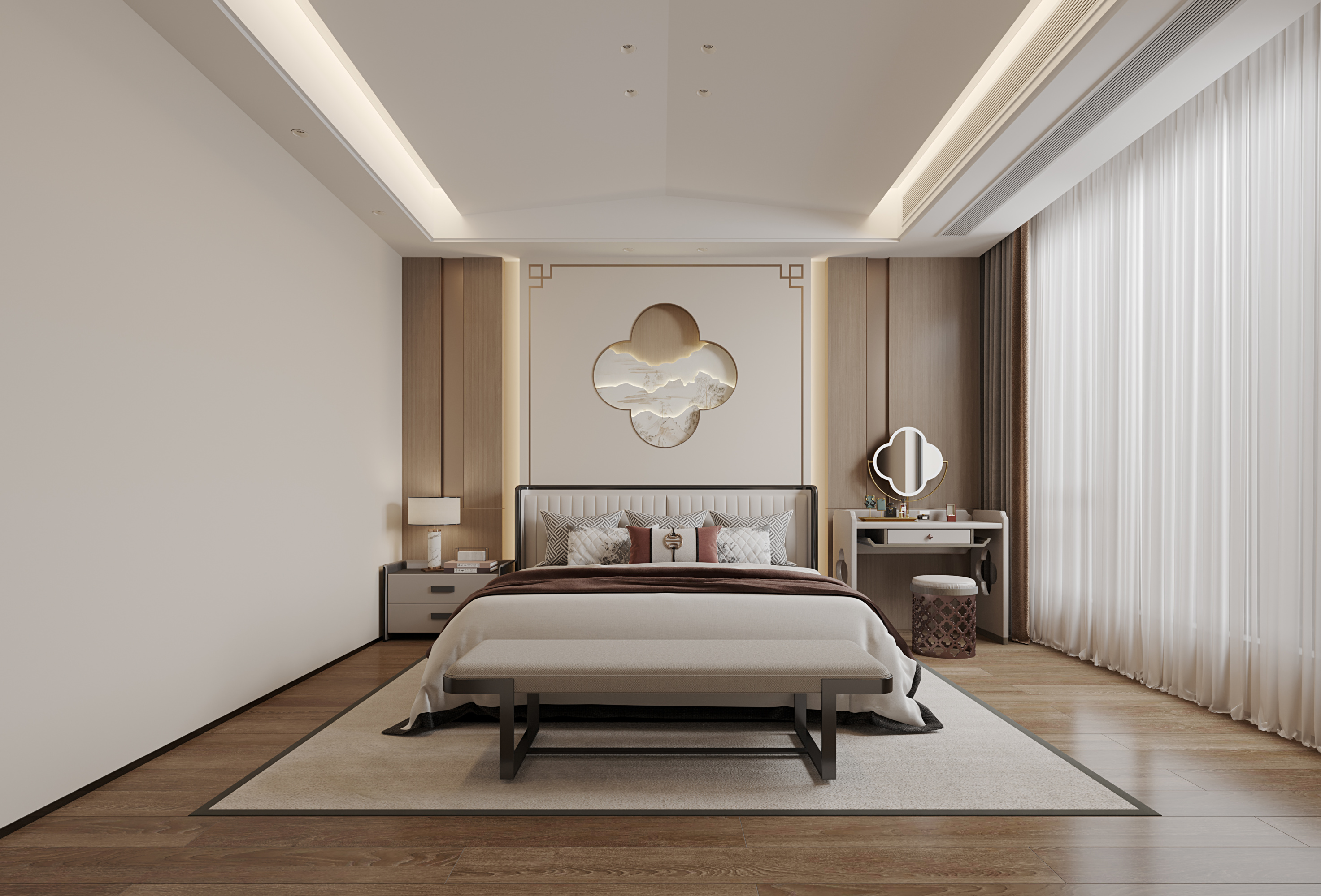 新中式别墅效果图[ID: 113787941]_建e效果图