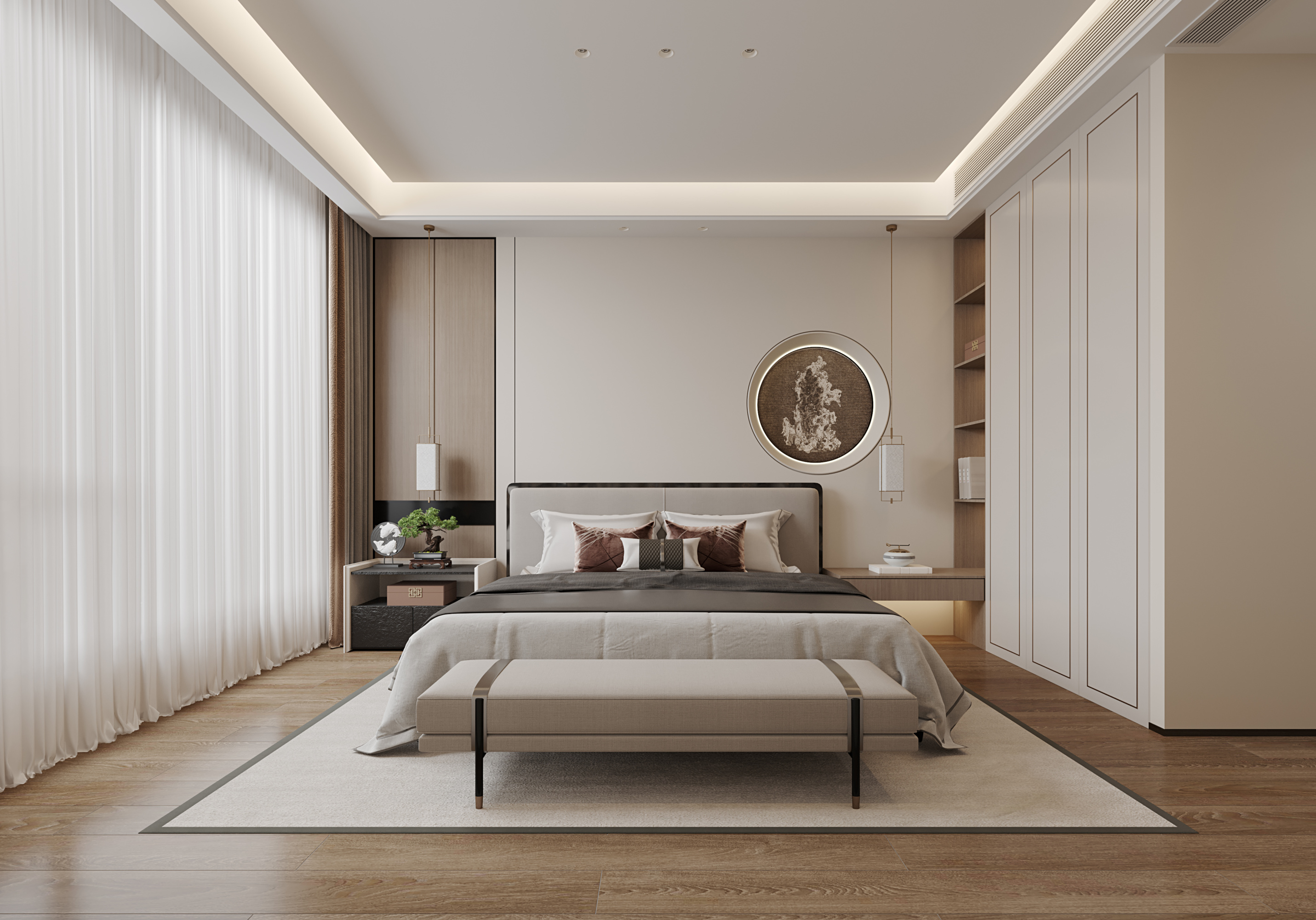 新中式别墅效果图[ID: 113787941]_建e效果图