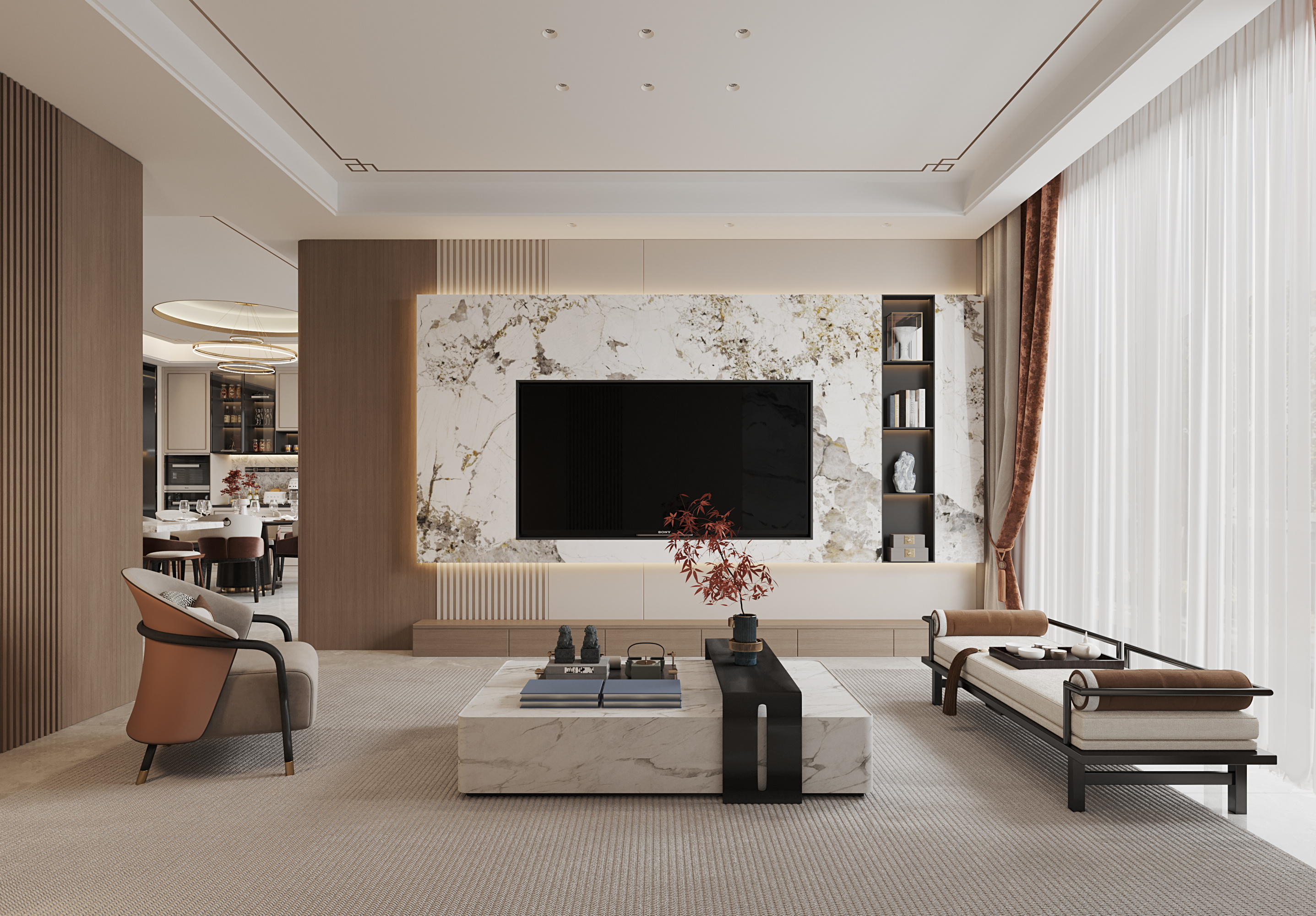 新中式别墅效果图[ID: 113787941]_建e效果图