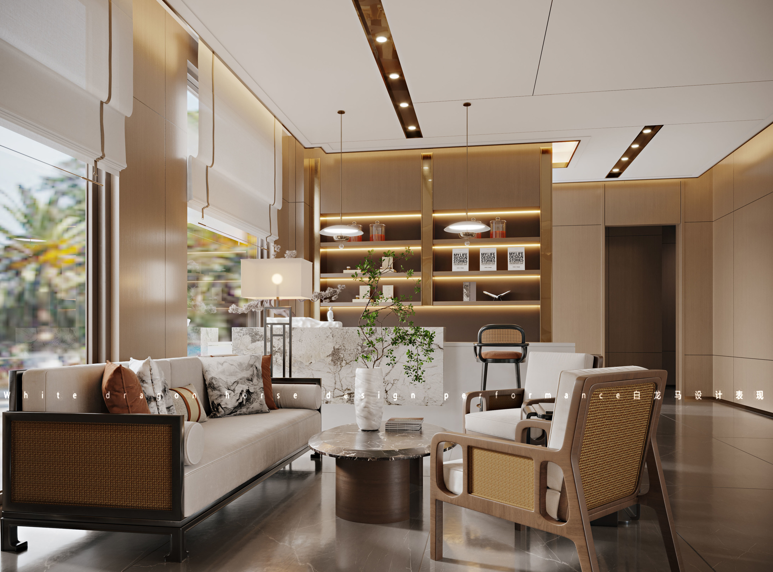 现代风格售楼处效果图[ID: 113984700]_建e效果图