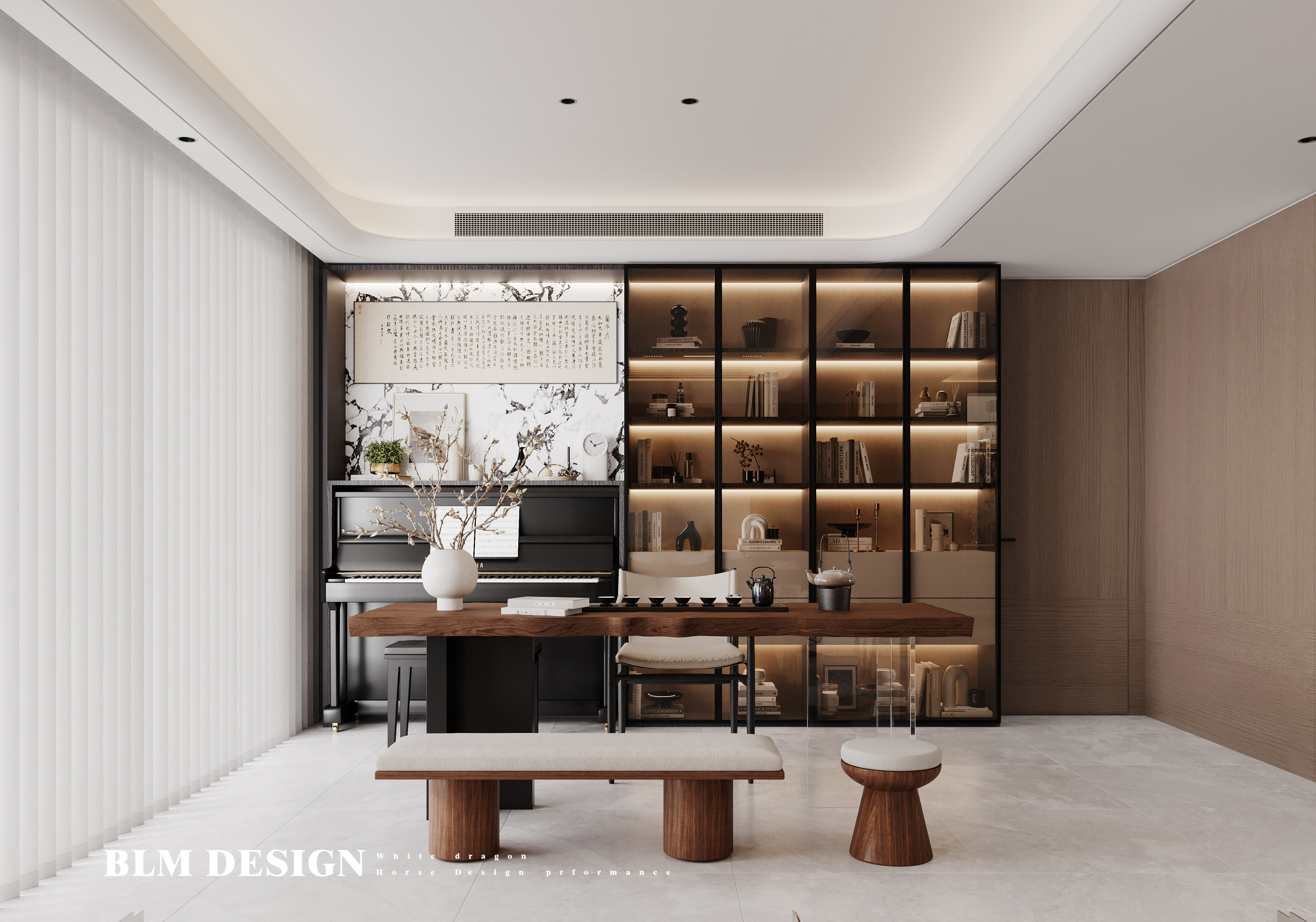 现代风格大平层效果图[ID: 113918994]_建e效果图